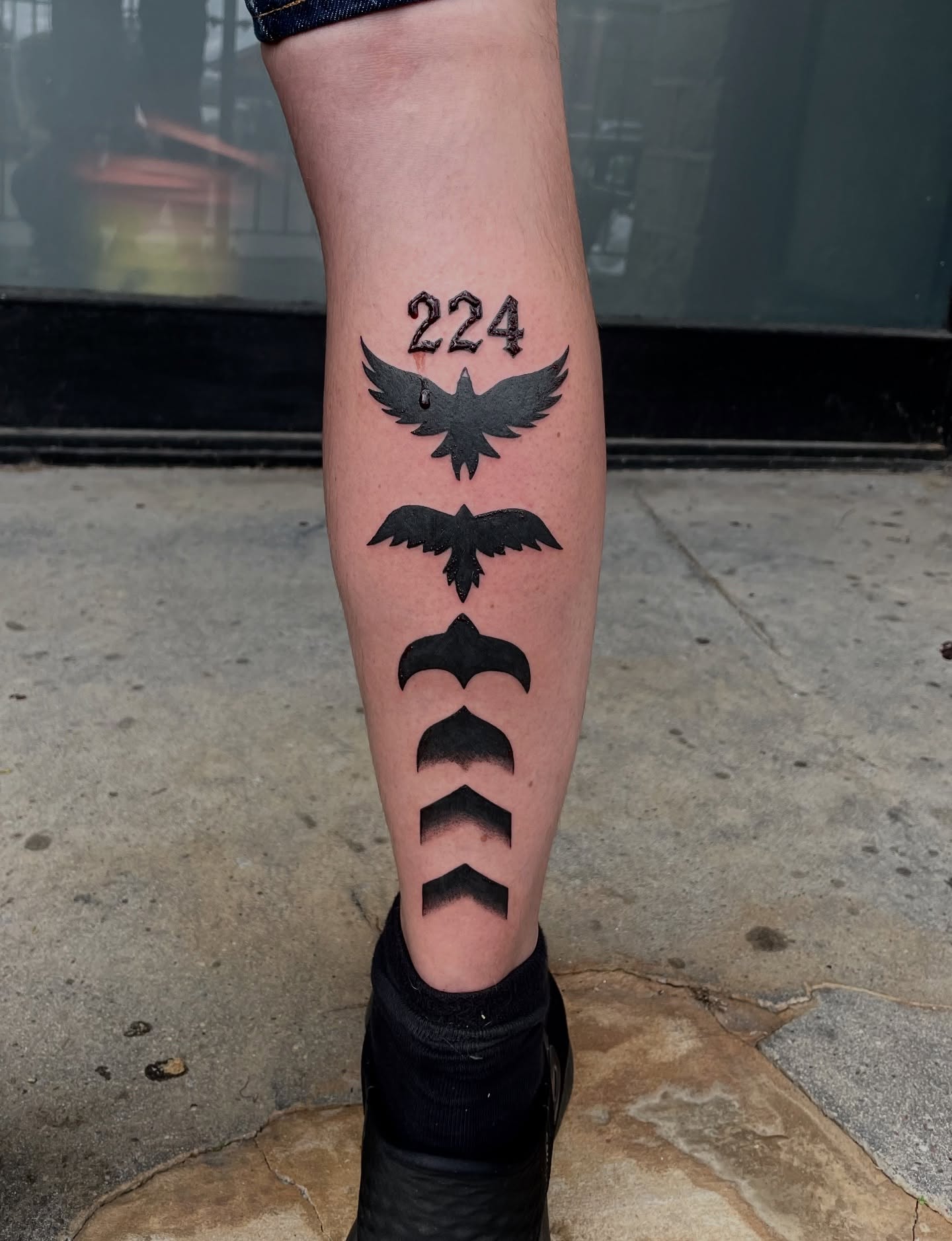 Tattoo by @doingadraw — black_and_grey