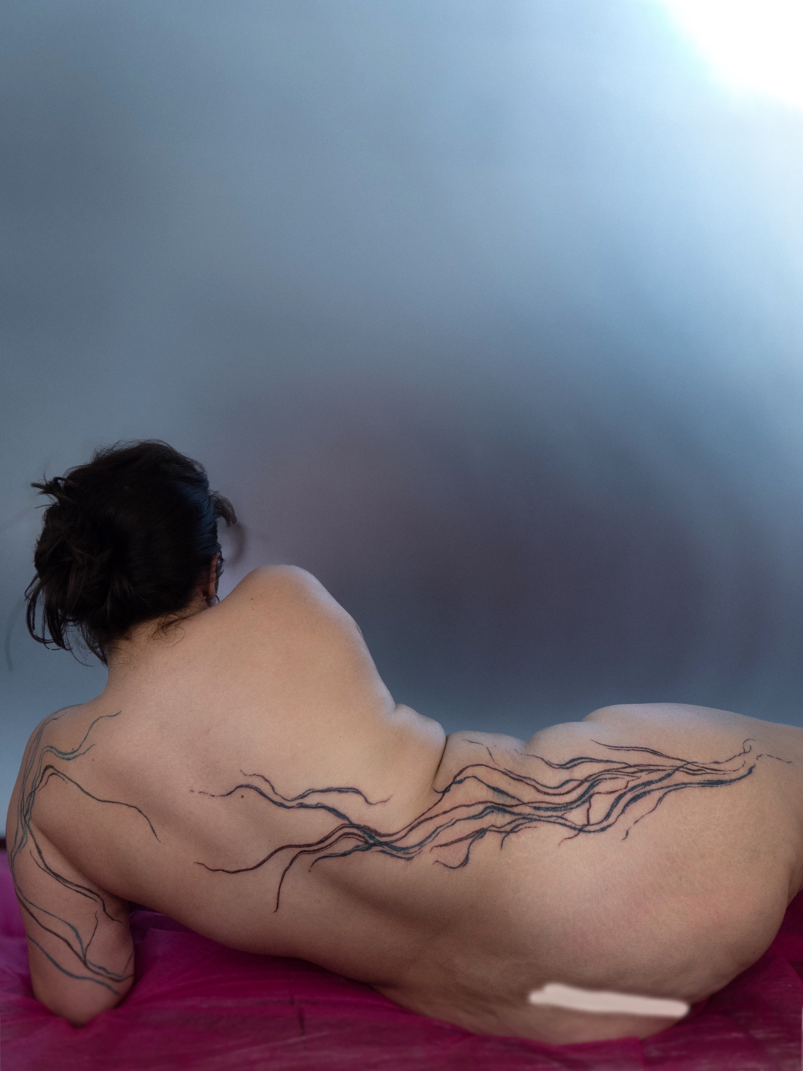 Tattoo by @kyklothymia — black_and_grey