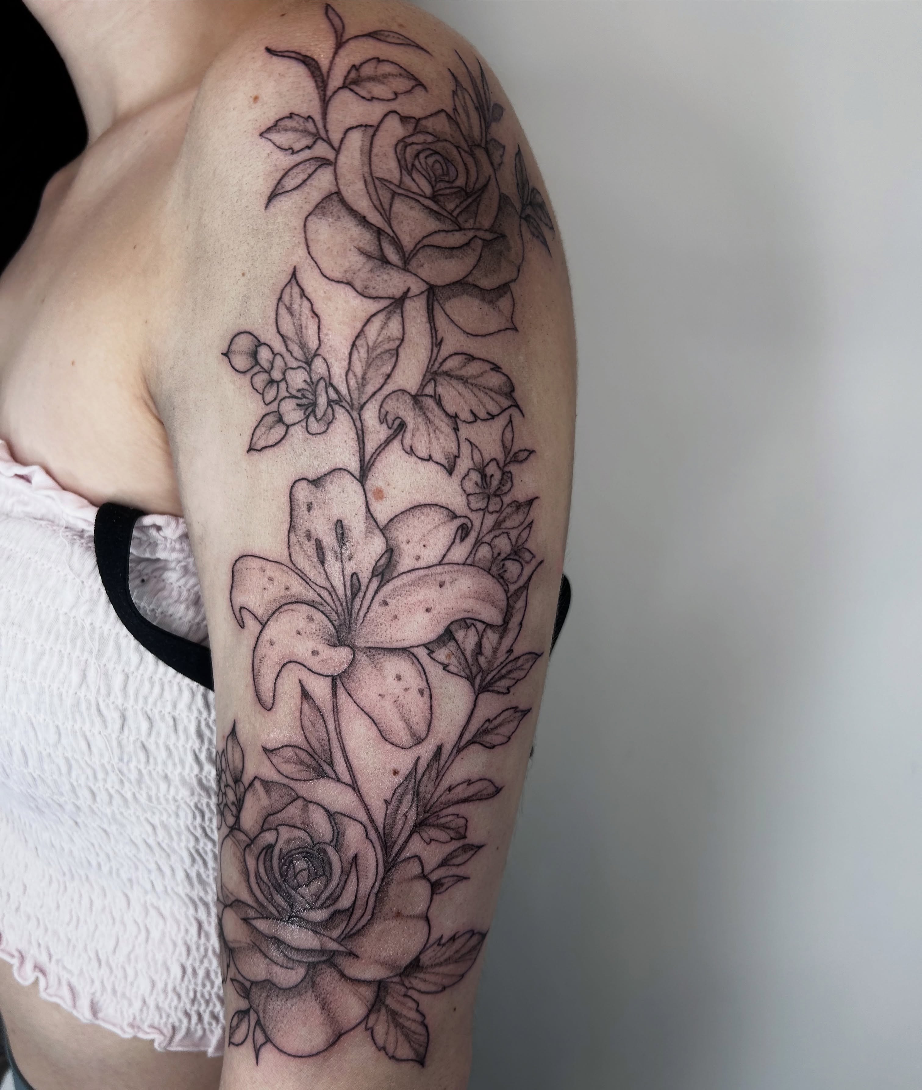 Tattoo by @nomadic.designs β black_and_grey