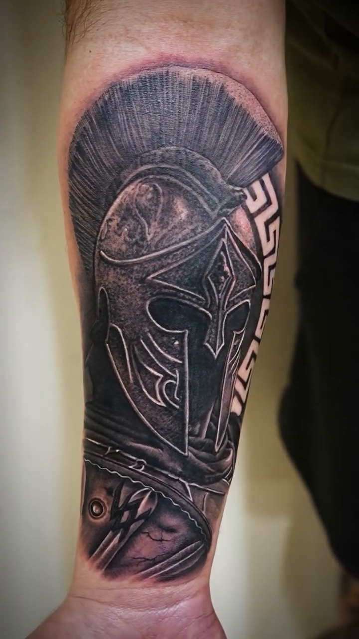 Tattoo by @bornrebel_tattoos — realism, black_and_grey