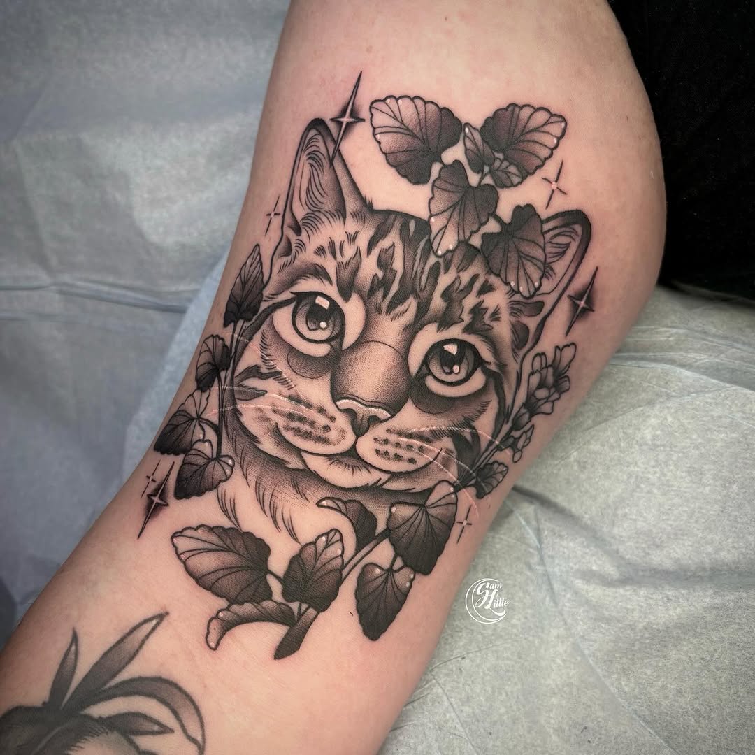 Tattoo by @samjlittle โ realism, black_and_grey