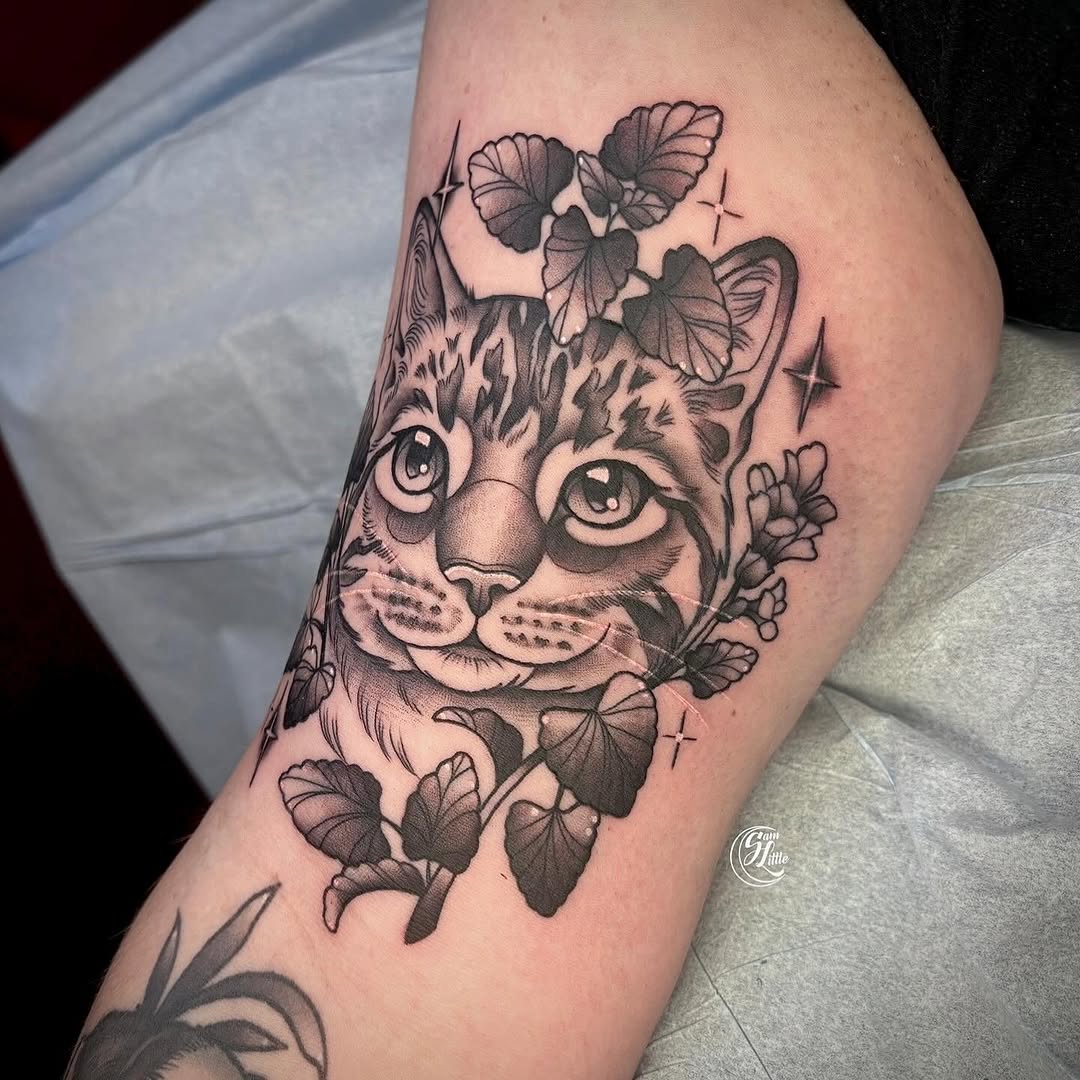 Tattoo by @samjlittle โ realism, black_and_grey