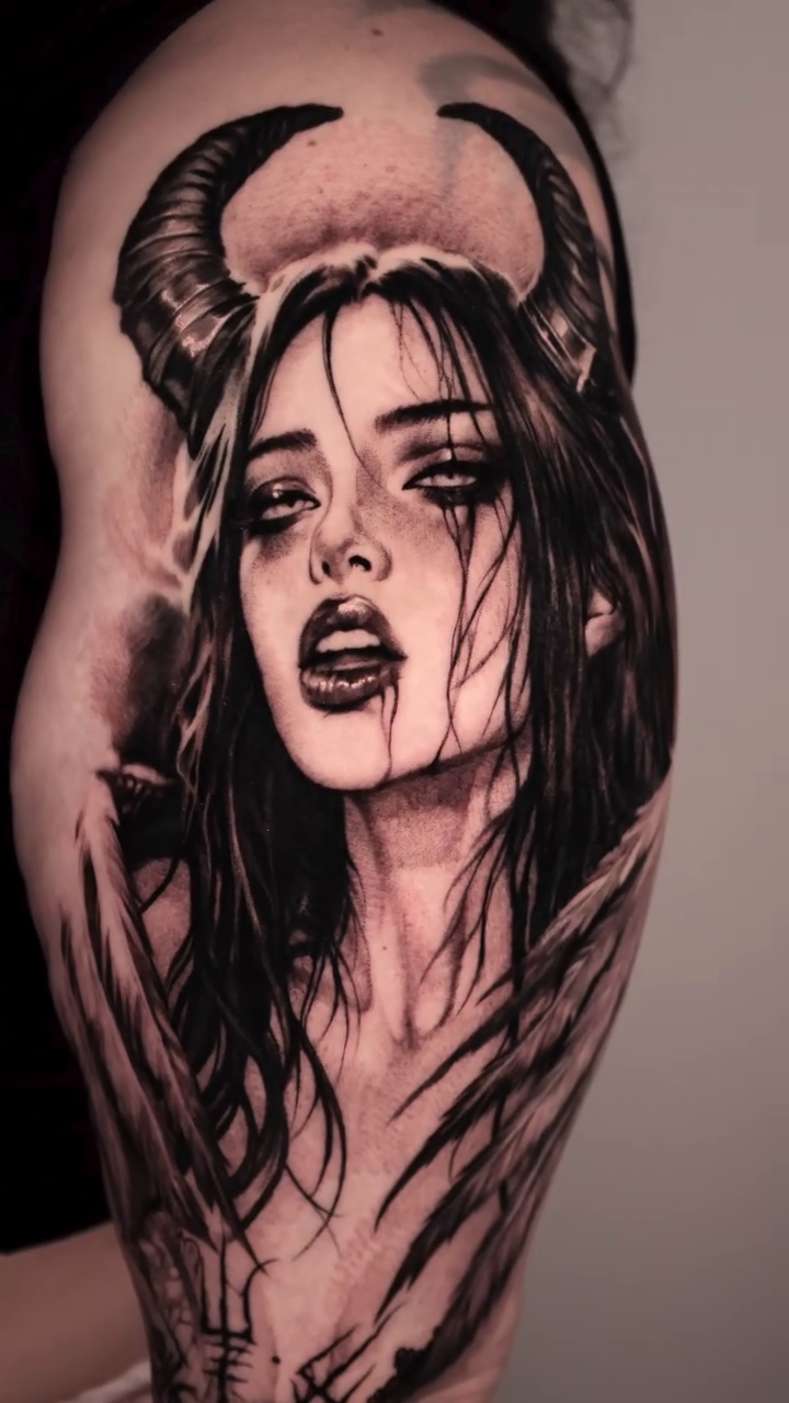 Realism tattoo on the chest by Anna Chernova, San Francisco, California