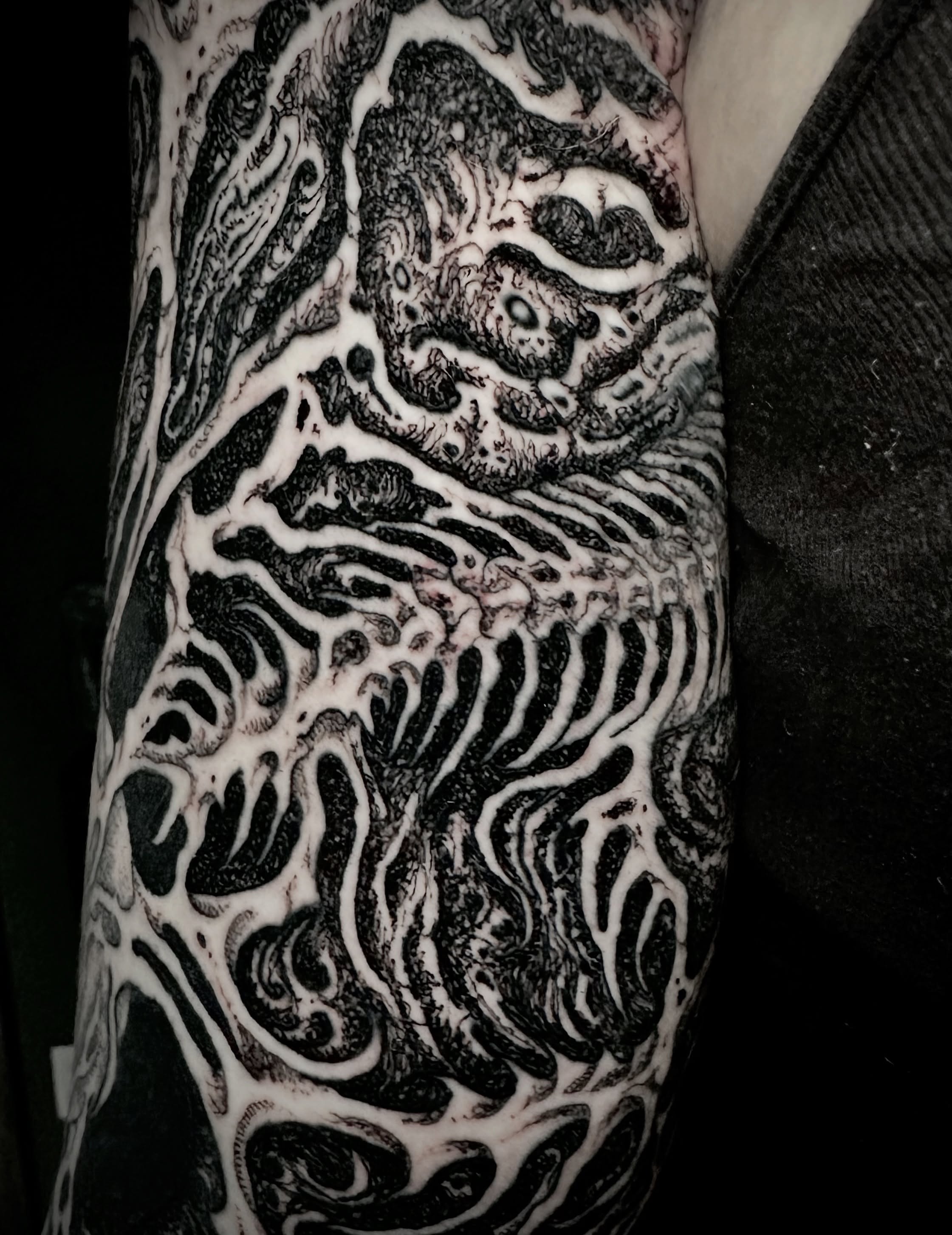 Tattoo by @crow_durany_art — black_and_grey