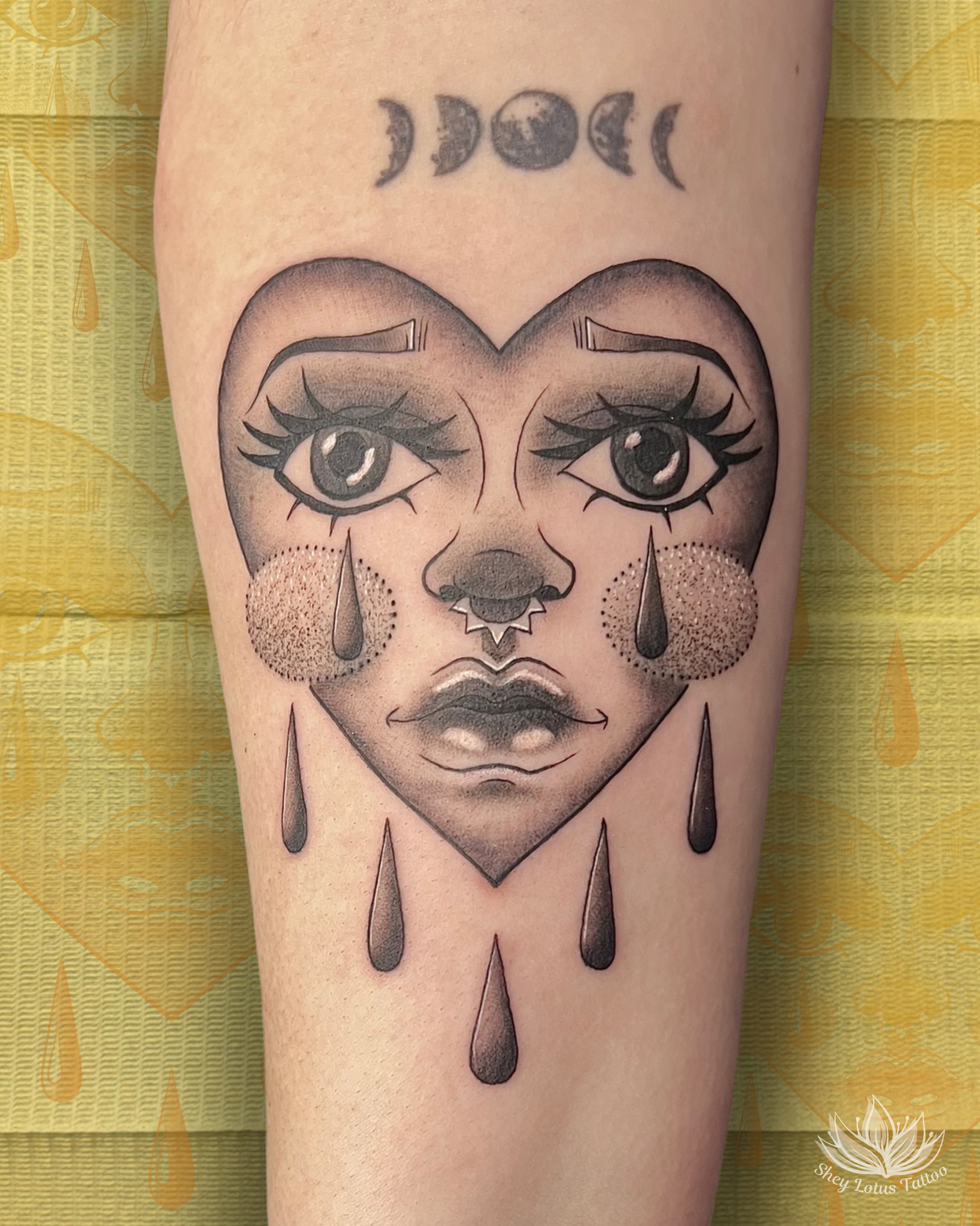 Tattoo by @sheylotustattoo — dotwork, realism