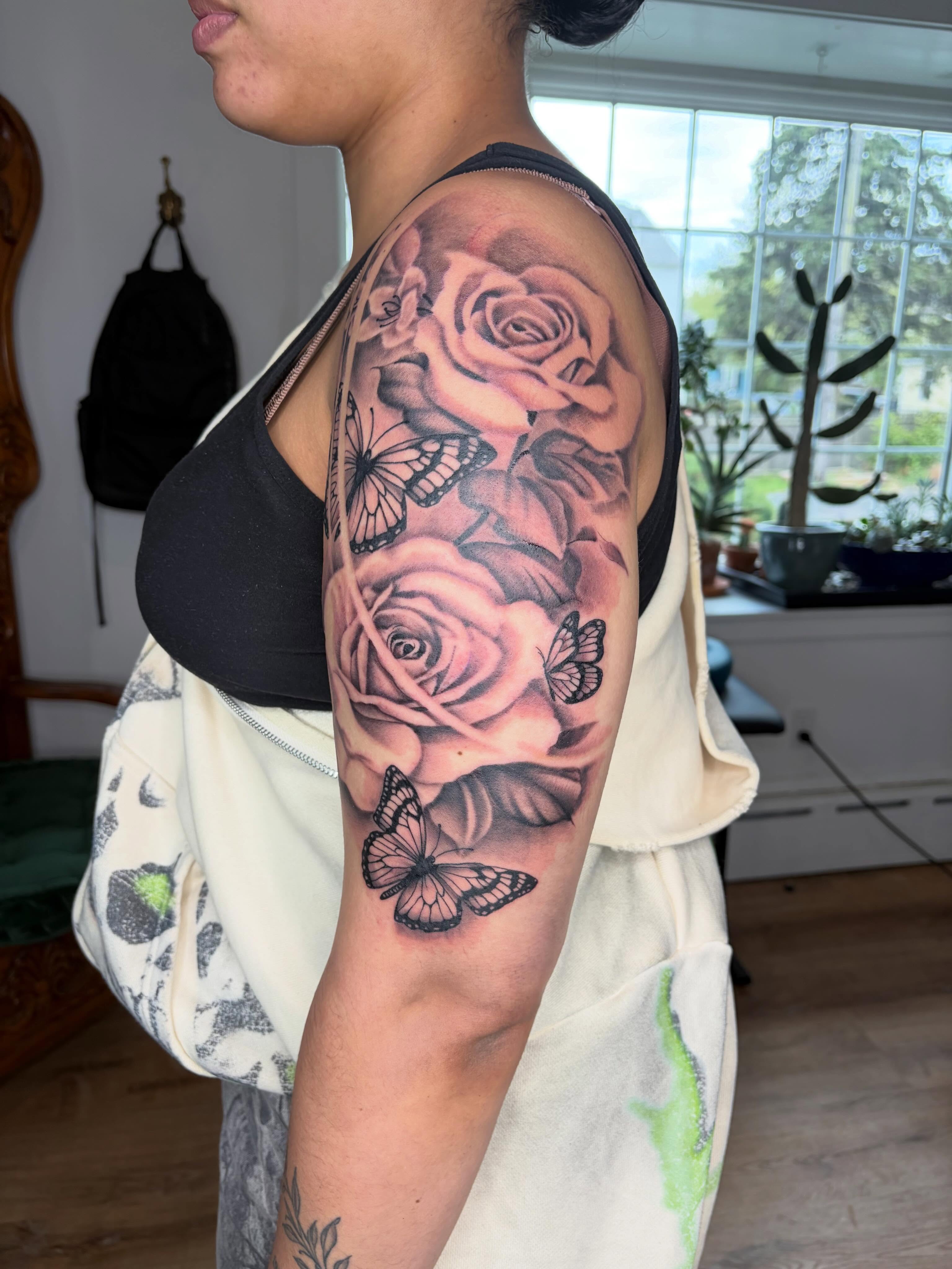 Tattoo by @blaynetat2 — black_and_grey, realism