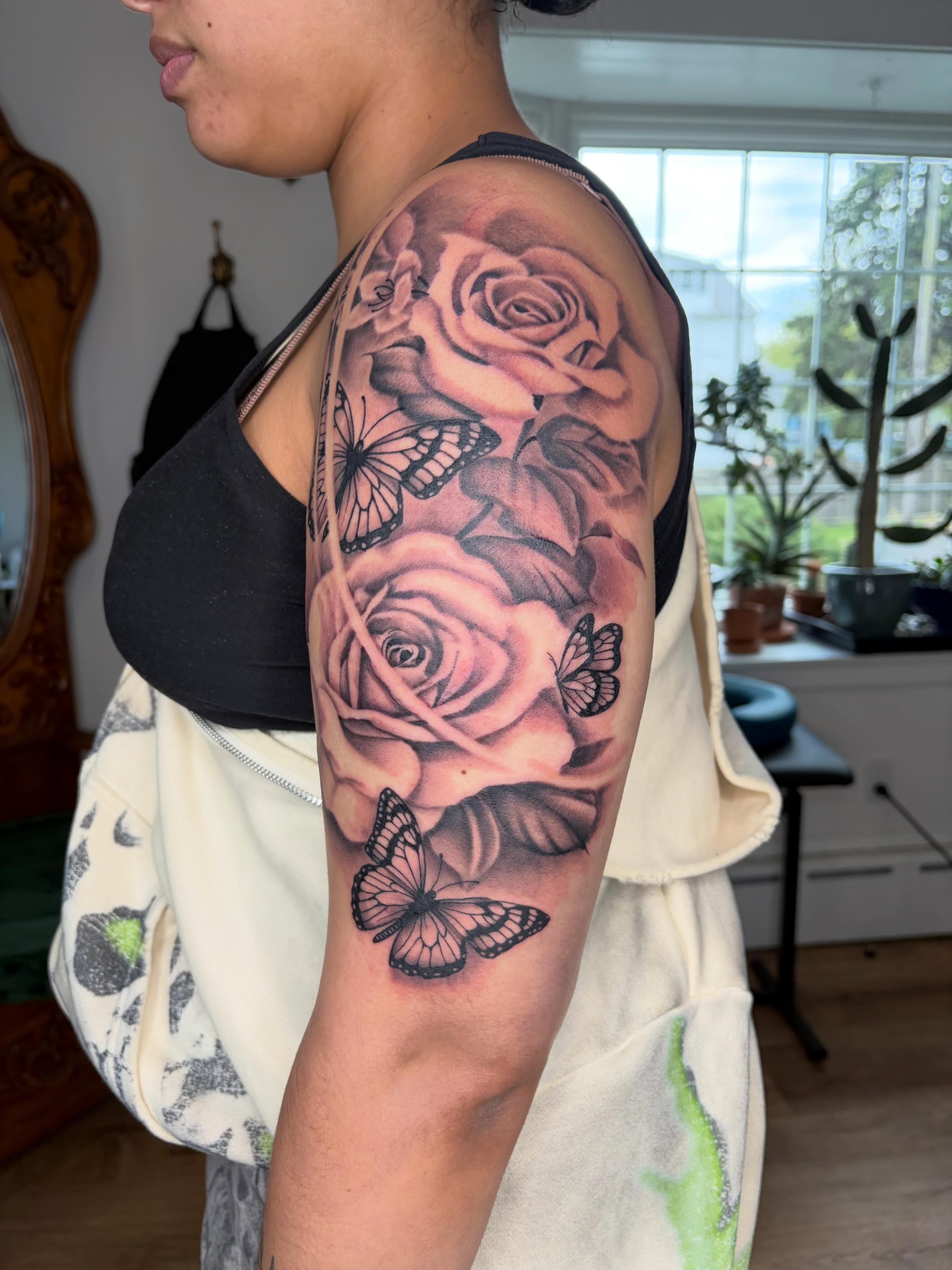 Tattoo by @blaynetat2 — black_and_grey, realism