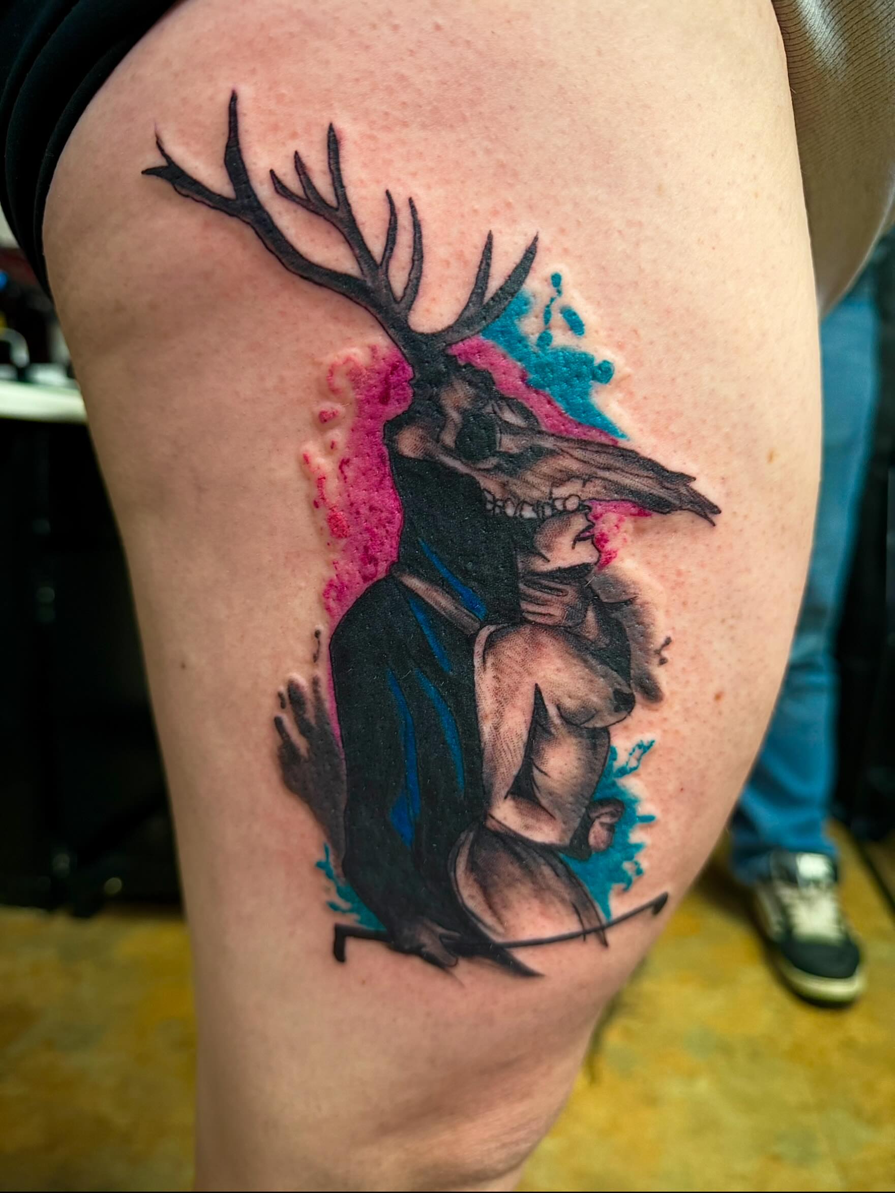 Tattoo by @alexandernichols916 — realism, watercolor