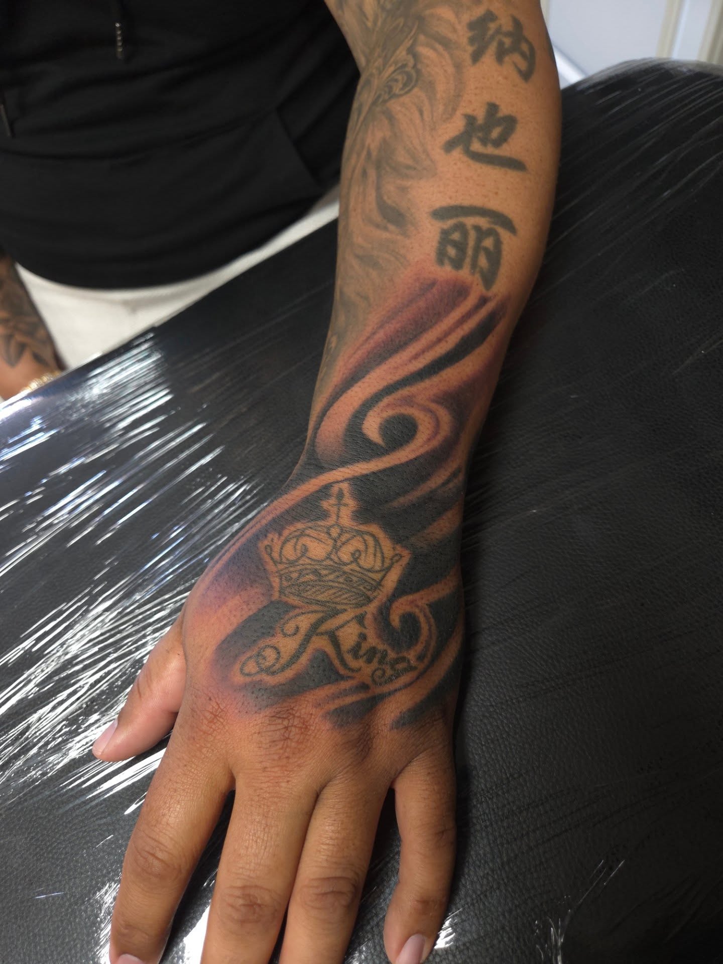 Tattoo by @buktat2 — black_and_grey