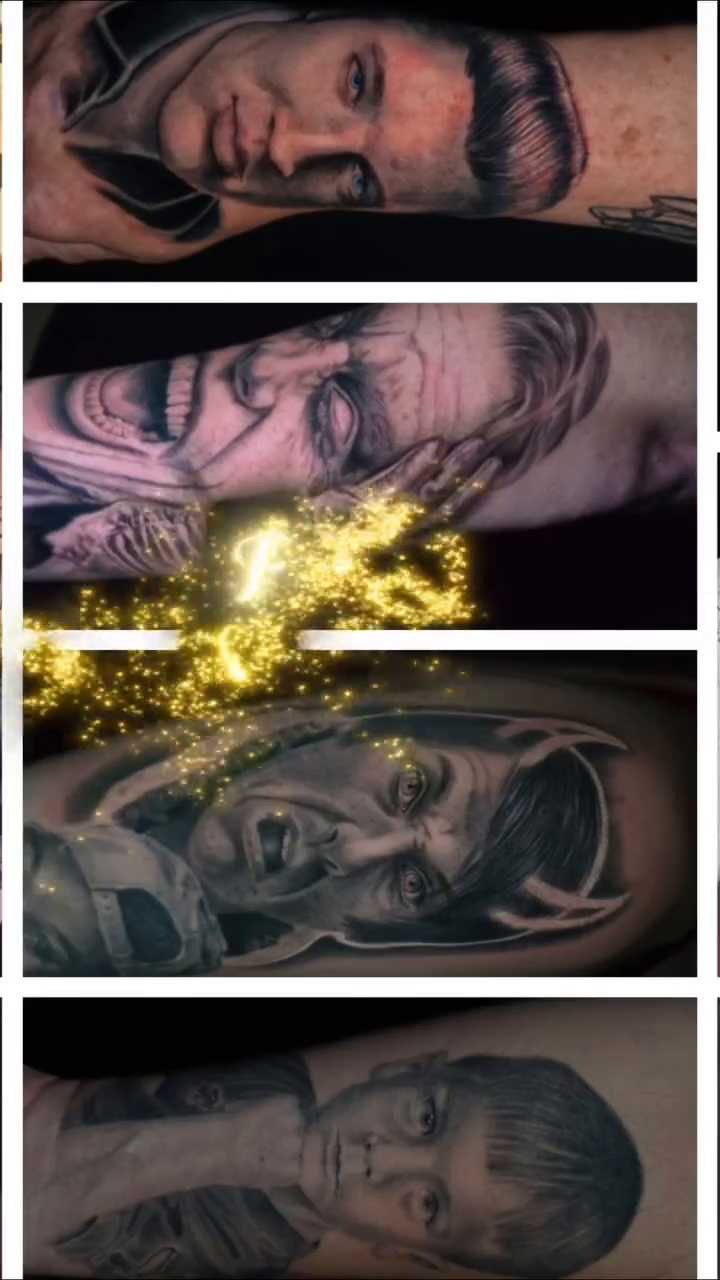 Portrait of a woman realism tattoo by Anna Brittany