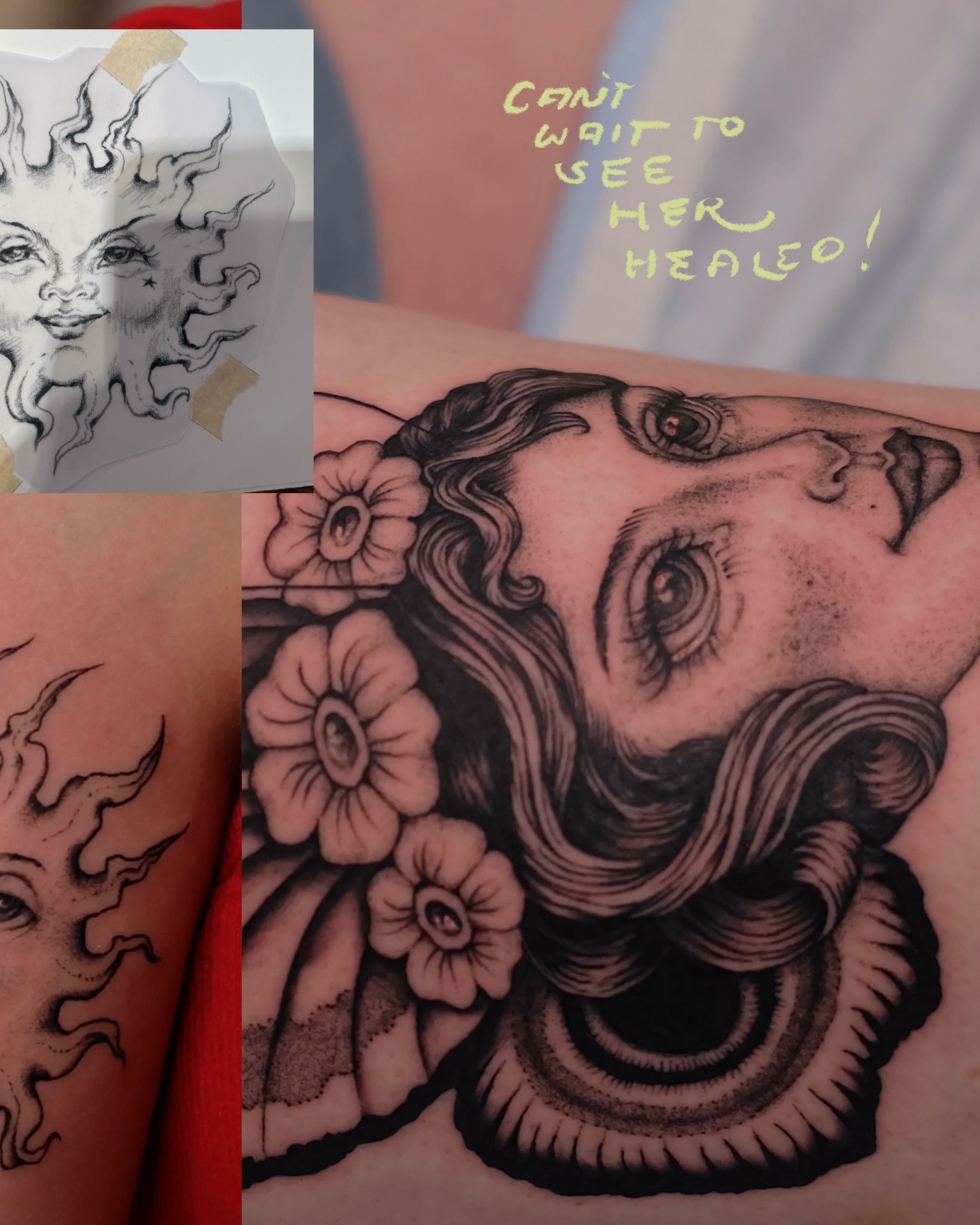 Woman's face realism tattoo on the forearm by Sisilia