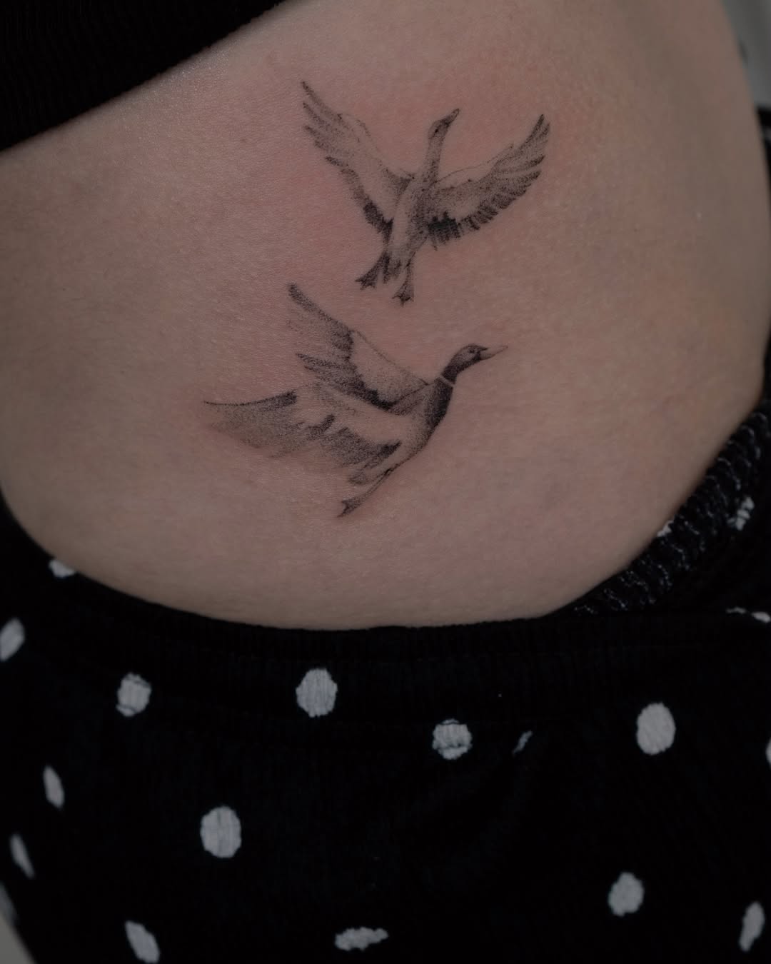 Tattoo by @tattooist_hea — dotwork, black_and_grey