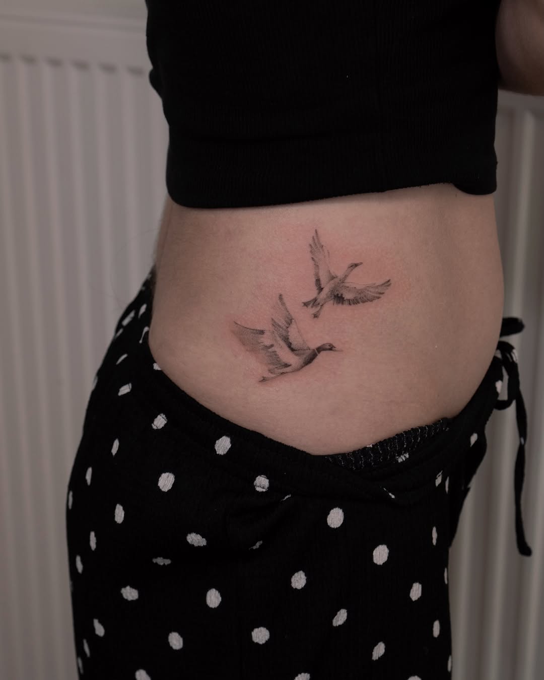 Tattoo by @tattooist_hea — fine_line, black_and_grey