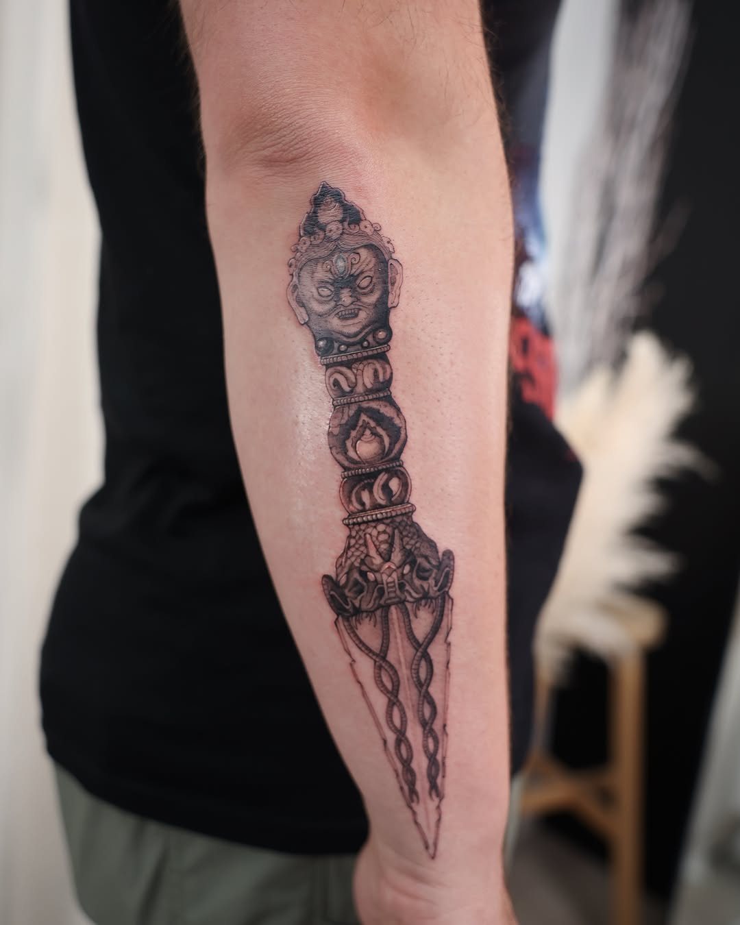 Tattoo by @phoebe_doartink — black_and_grey