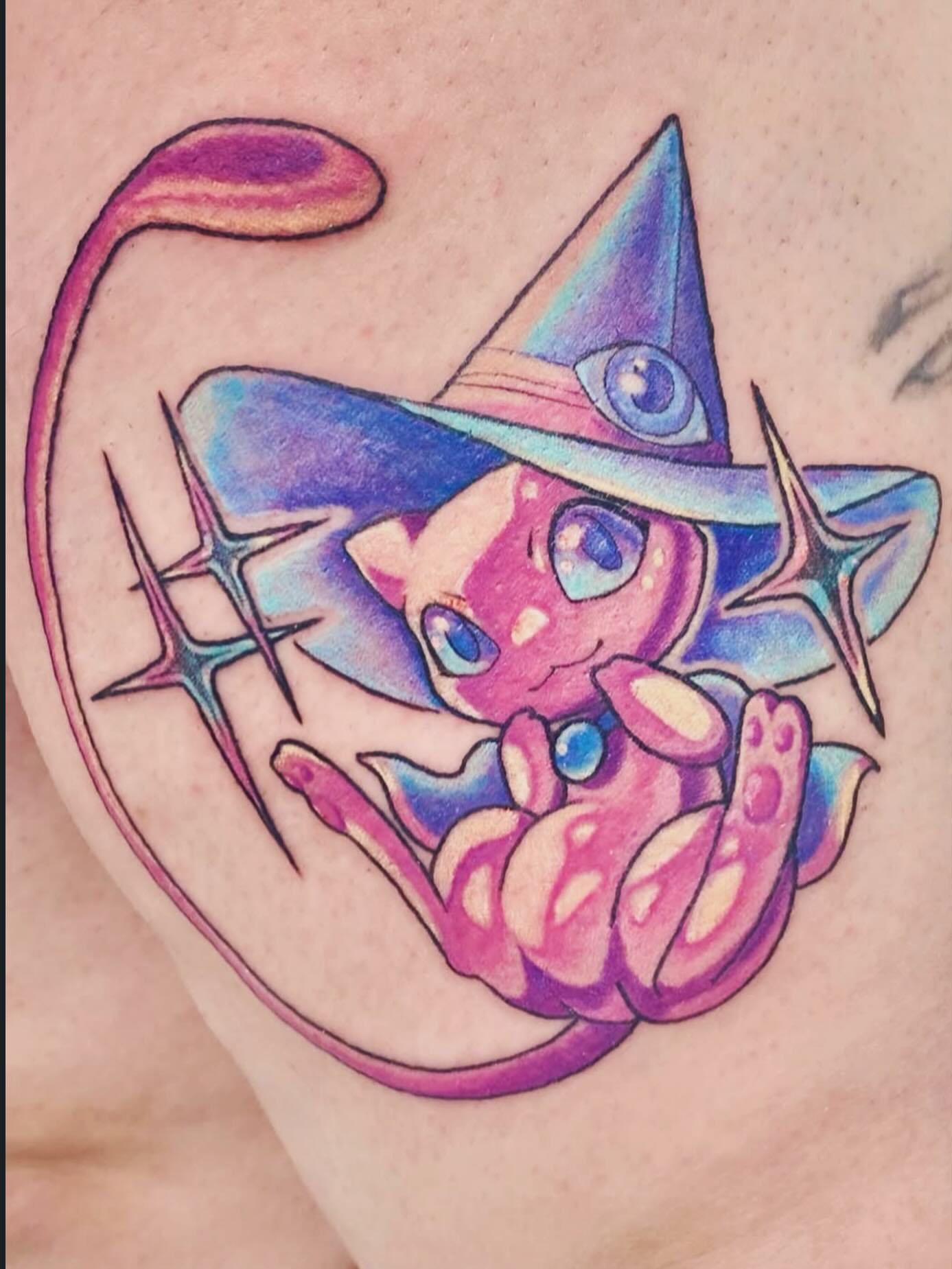 Tattoo by @gillygoatpokes — anime, illustrative