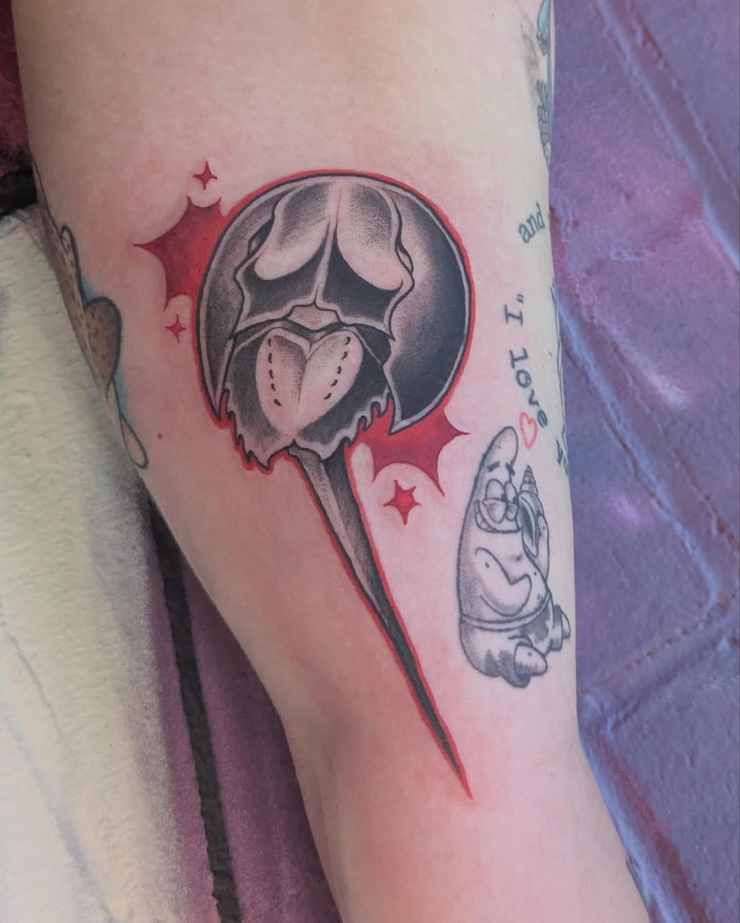 Tattoo by @folkfigment — black_and_grey