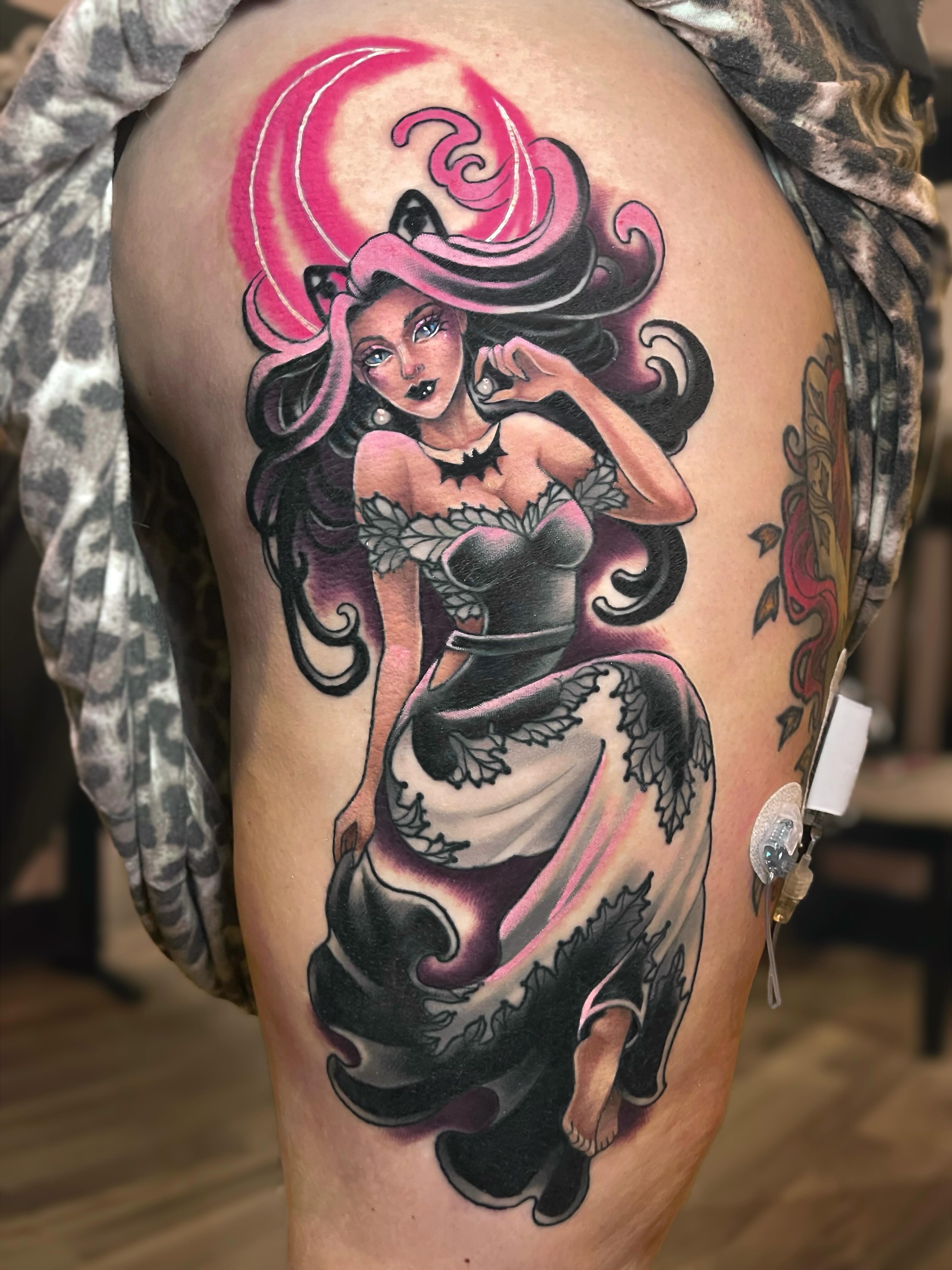 Tattoo by @corracarmine — american_traditional, dark_realism