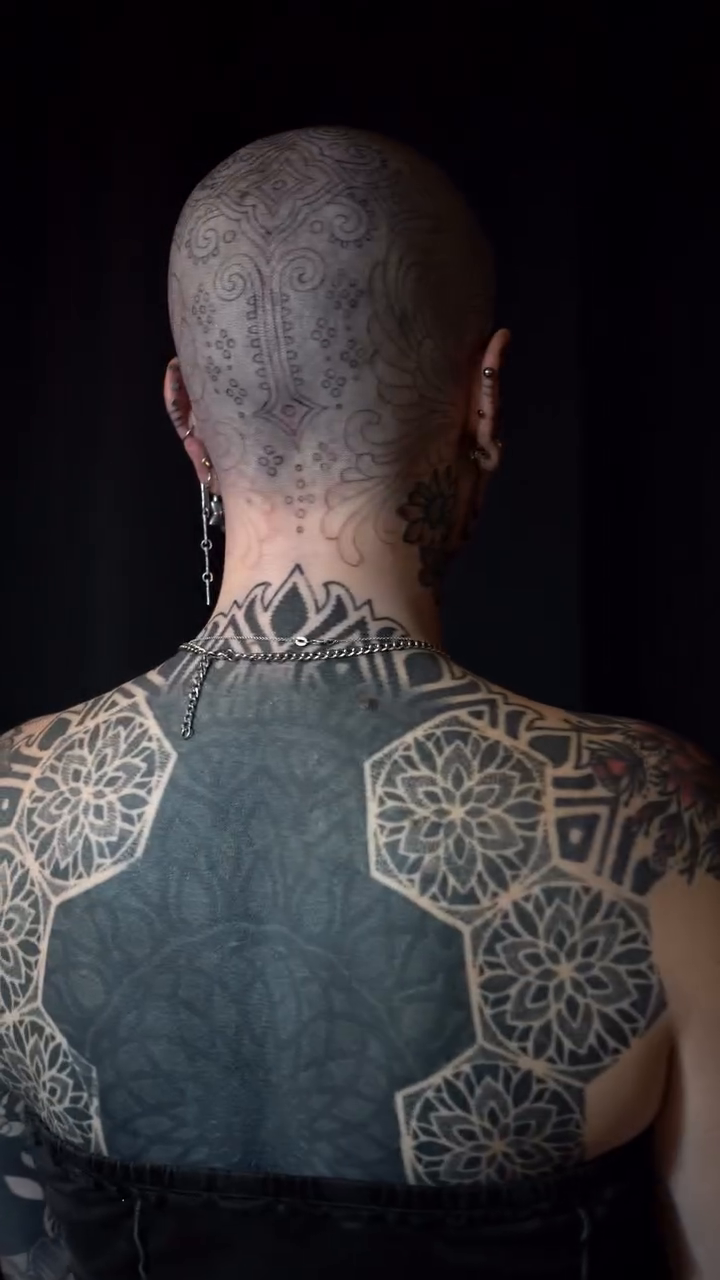Tattoo by @blacklambx — geometric, blackwork