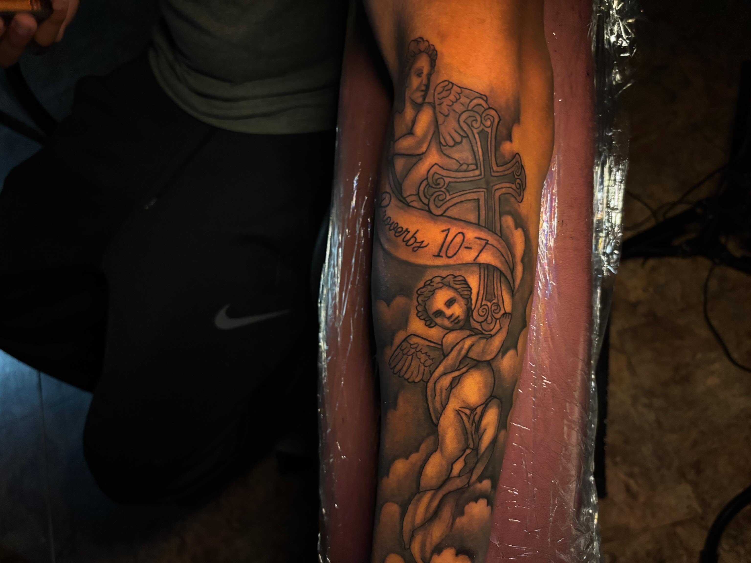 Tattoo by @inkys_ink — neo_traditional, black_and_grey