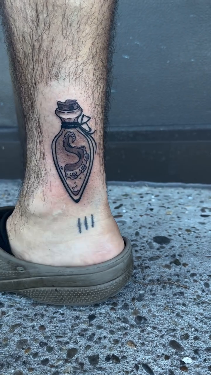 Tattoo by @beetle_babe_art_ — black_and_grey, realism