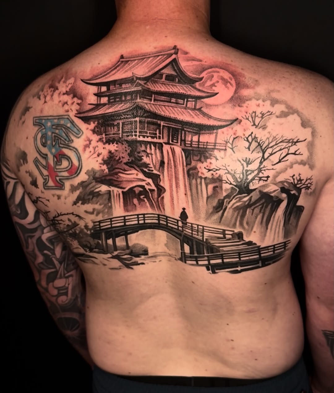 Tattoo by @elijahforstertattoos — japanese_irezumi, black_and_grey