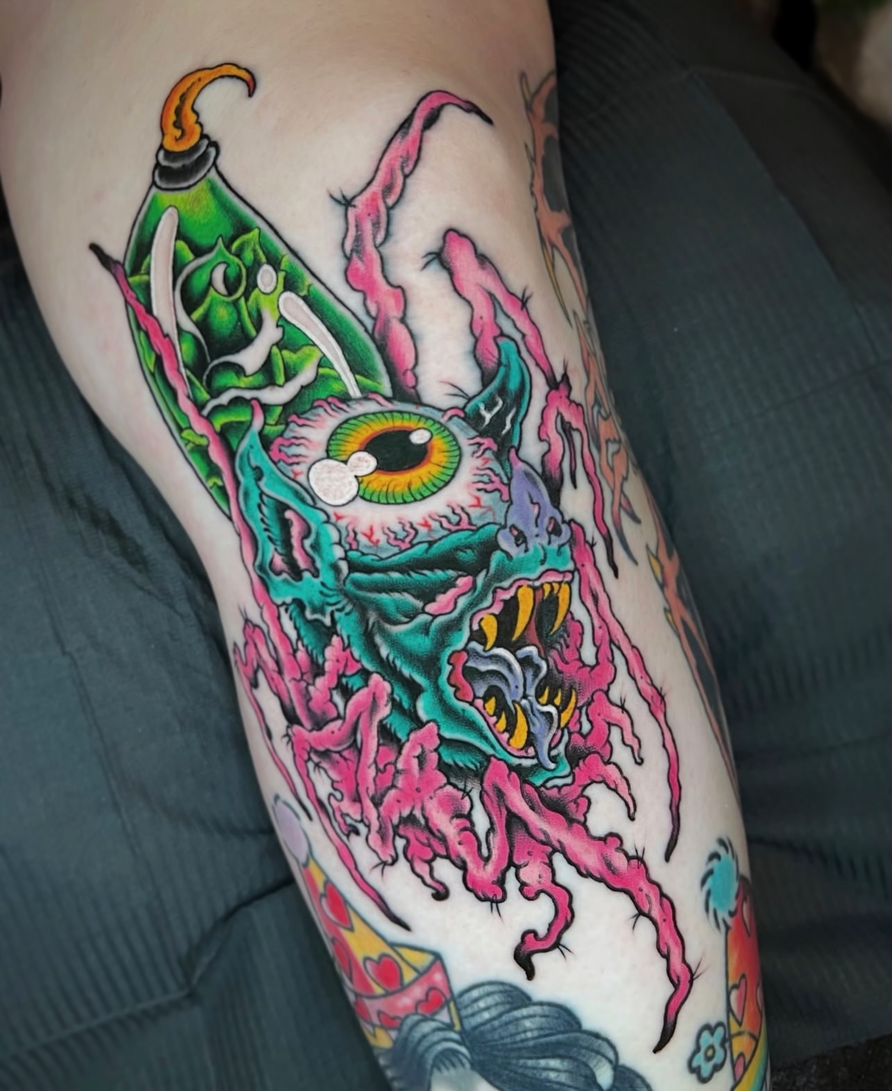Tattoo by @jadecnapier — new_school, surrealism