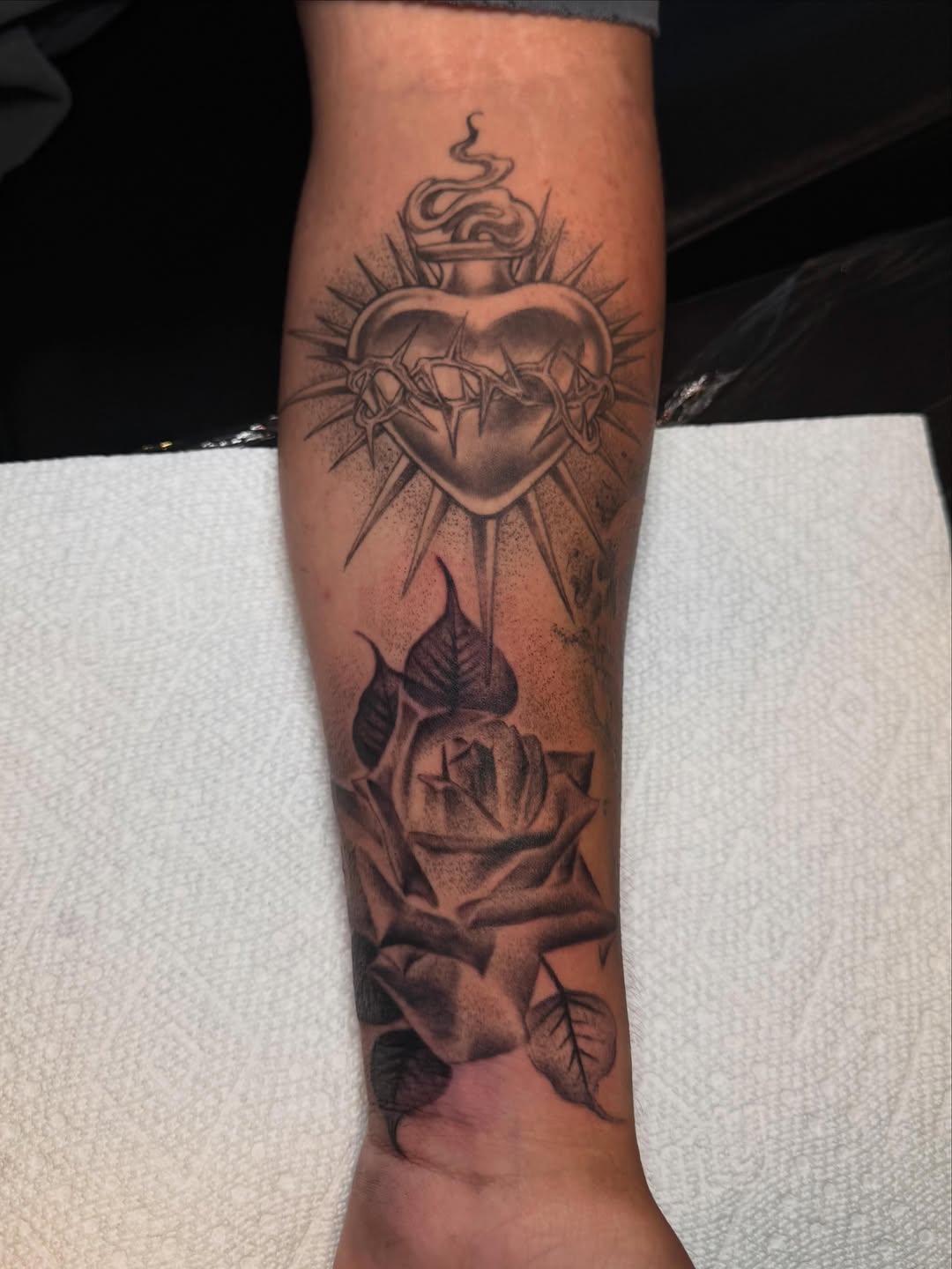 Tattoo by @reytatu — black_and_grey, realism