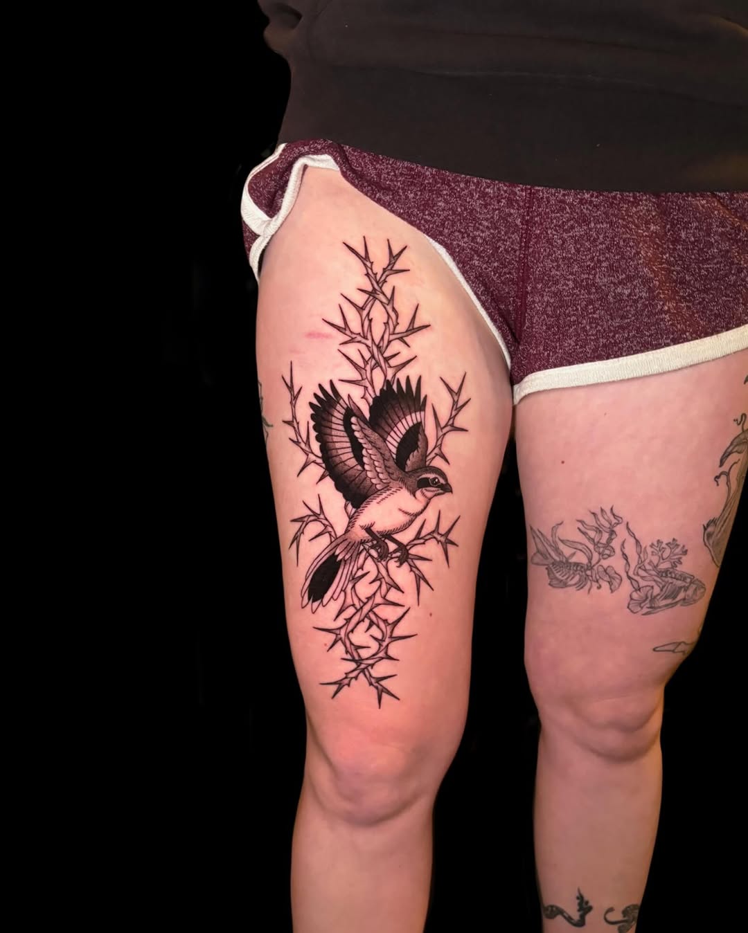 Tattoo by @sunhoundink β black_and_grey, fine_line