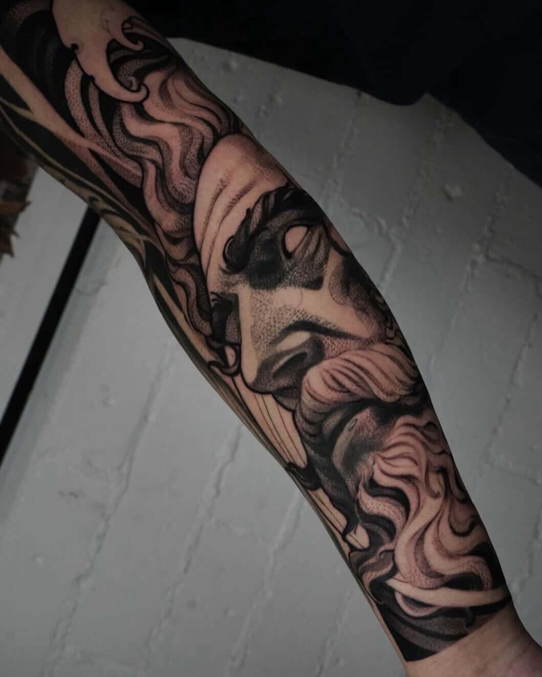 Tattoo by @tattoosbyale_ — black_and_grey, realism