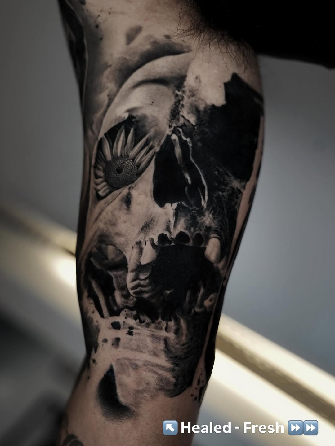 Tattoo by @facundogiltattoo — realism, black_and_grey