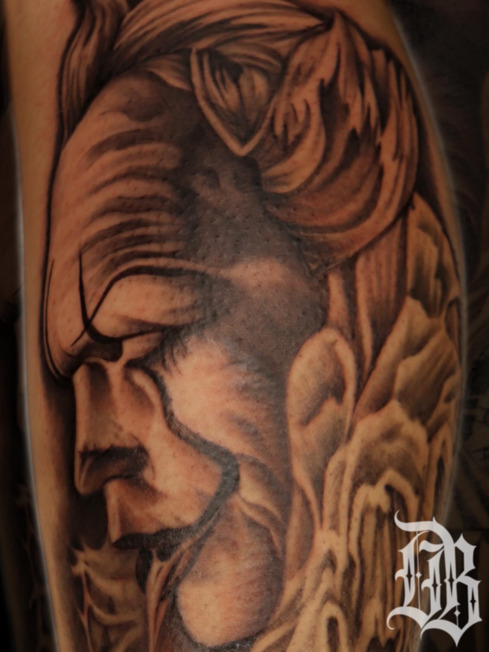 Tattoo by @dannyboy_tattz — realism, black_and_grey