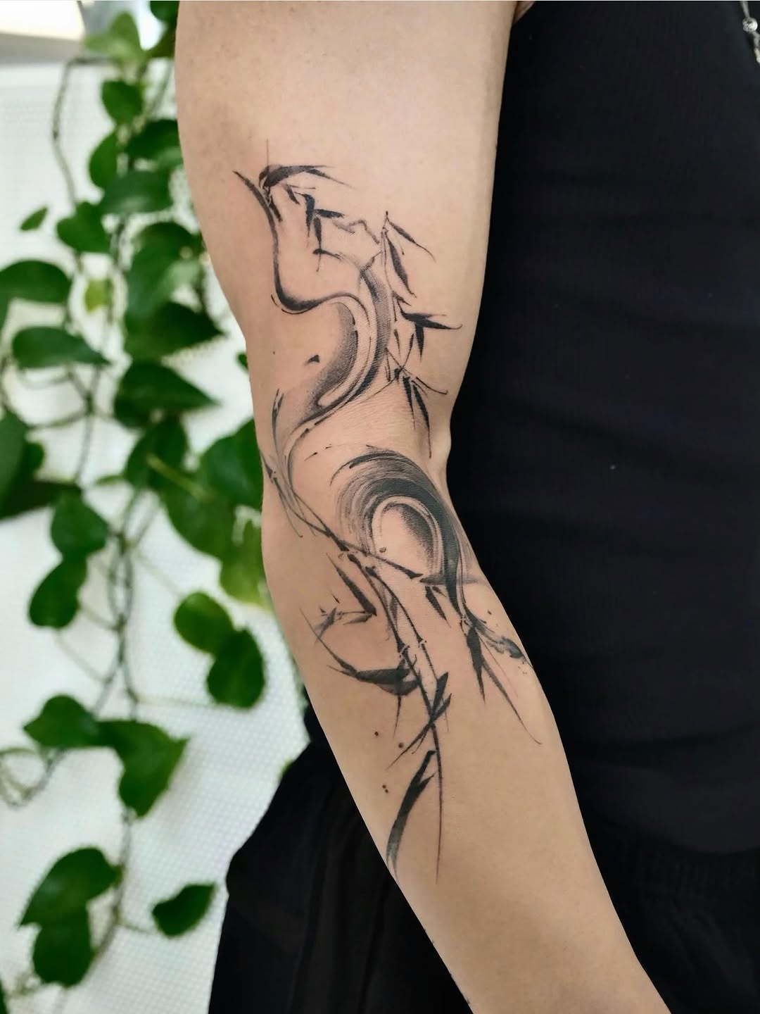 Tattoo by @mj_inkflow — illustrative, black_and_grey