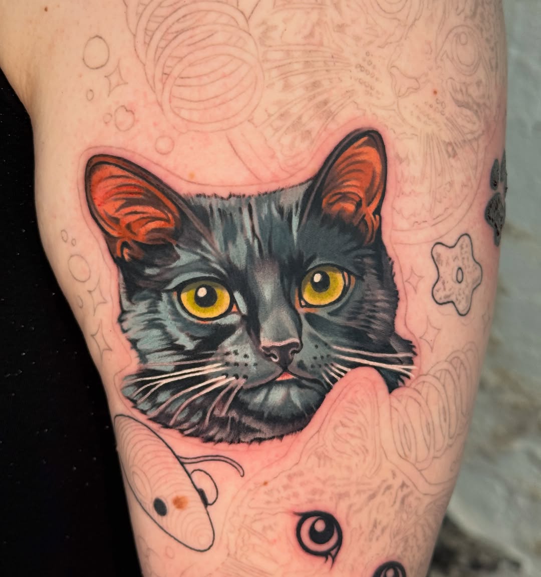 Tattoo by @braddoziertattoos — realism, black_and_grey