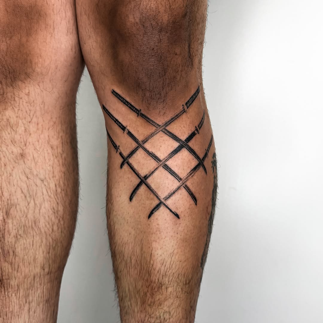 Tattoo by @handpokeforever — black_and_grey