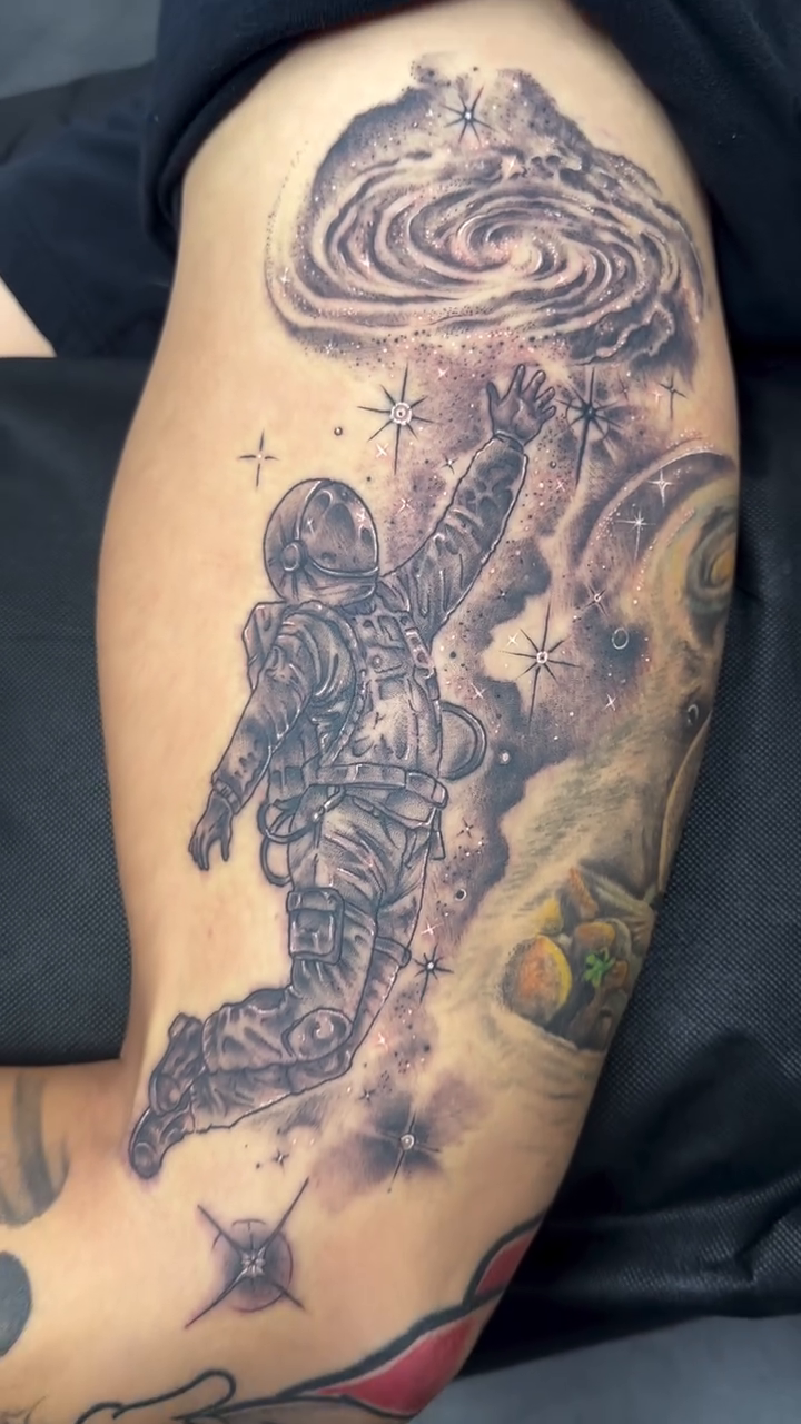Tattoo by @steviegrandlegacy — realism, black_and_grey