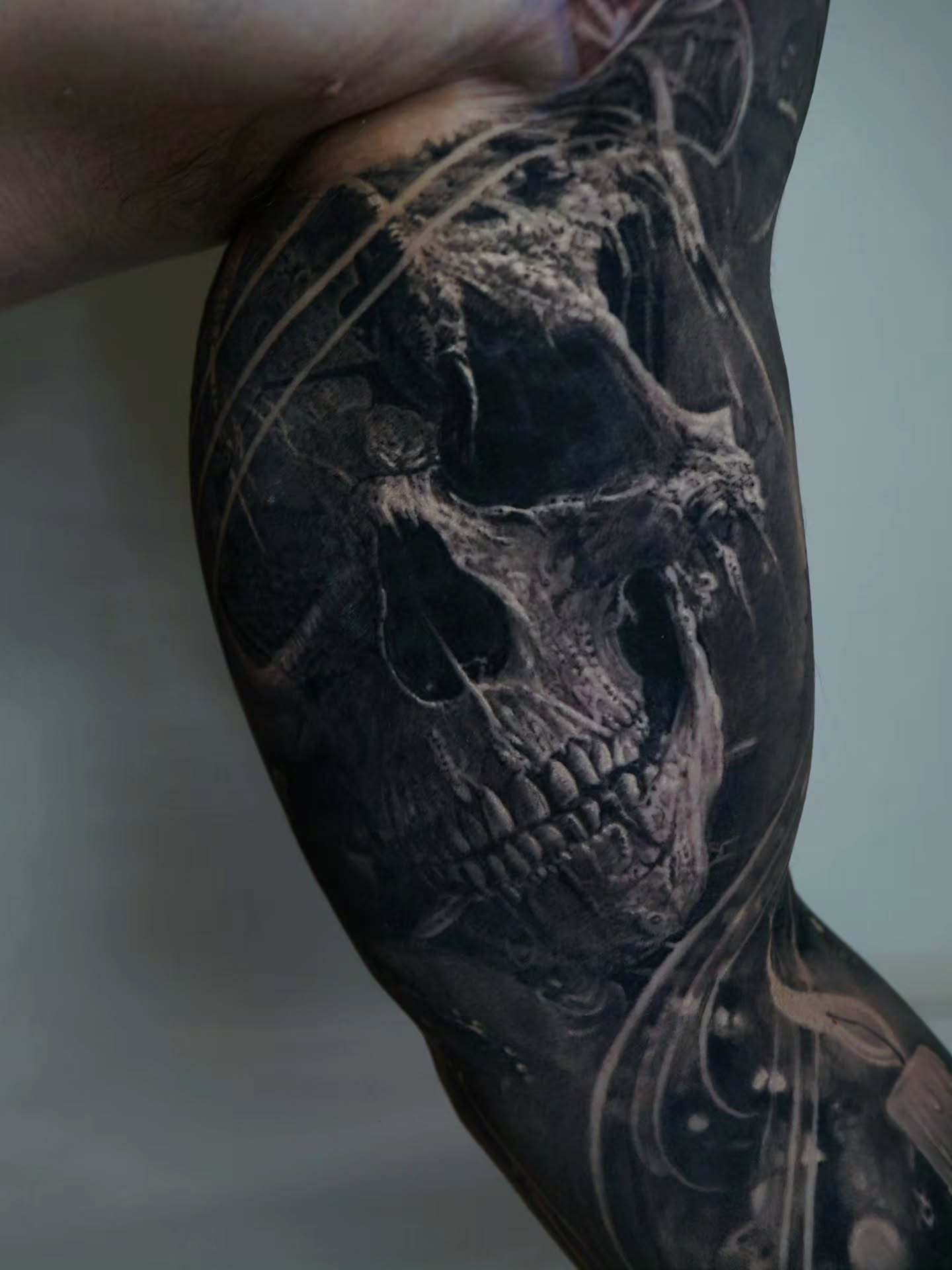 Tattoo by @owenpaulls — black_and_grey, realism