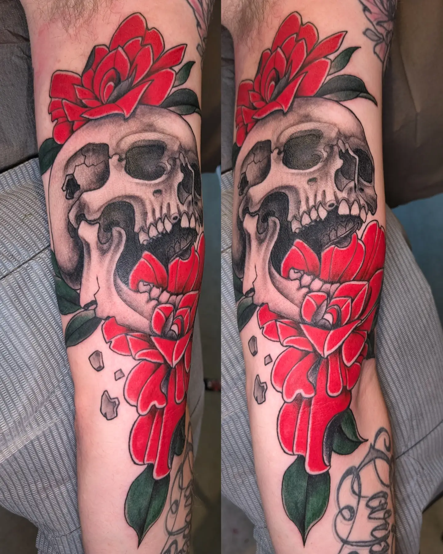 Tattoo by @jainagoldtattoos — american_traditional, realism