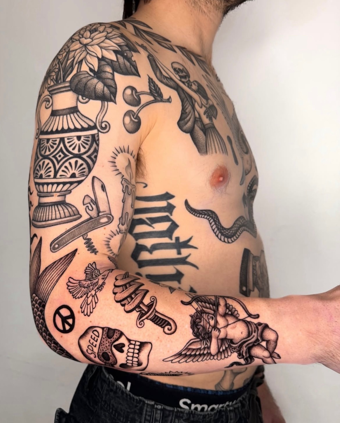Tattoo by @jae_tatt β american_traditional, black_and_grey