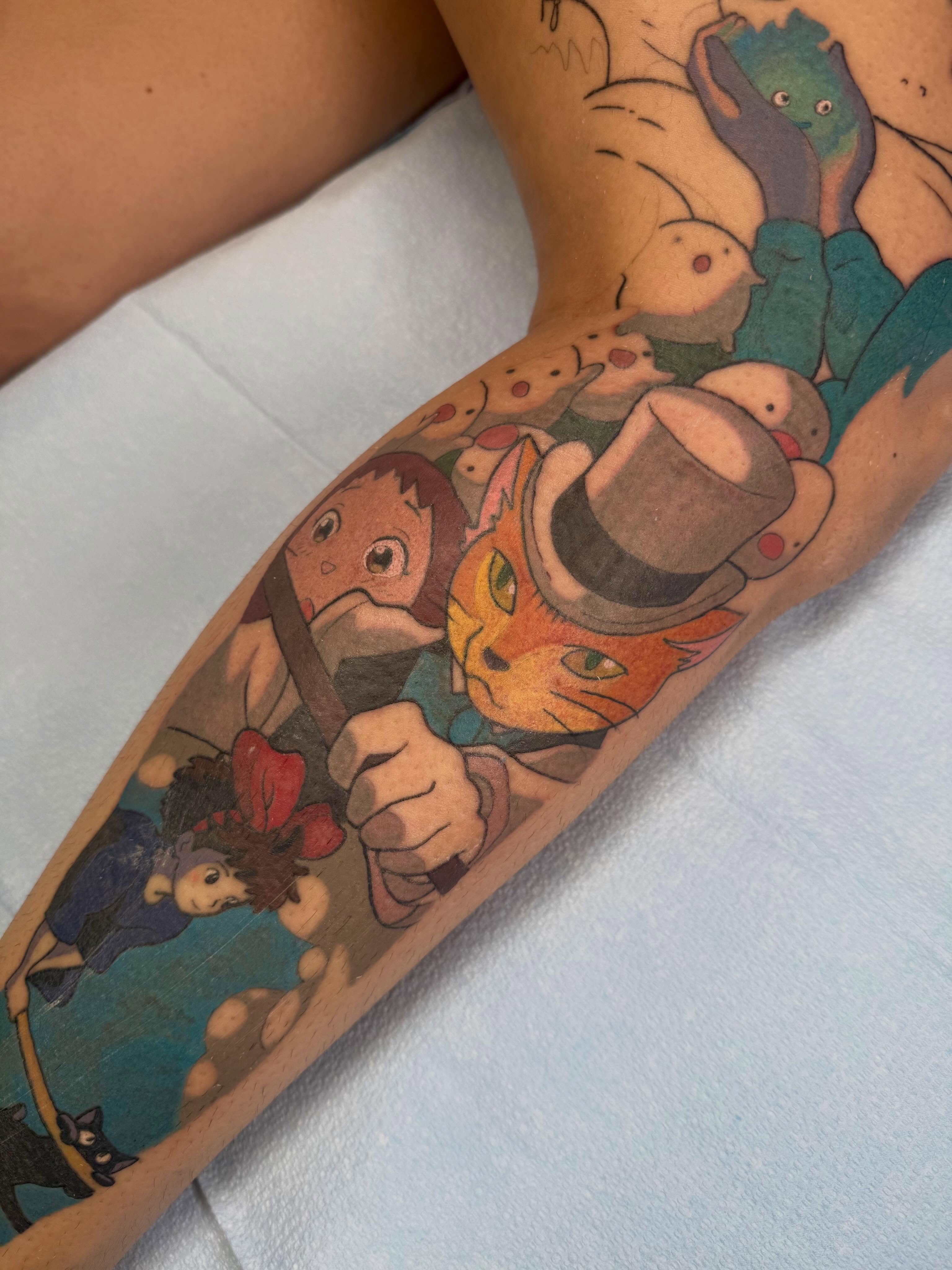 Tattoo by @manaxmike — dotwork, anime