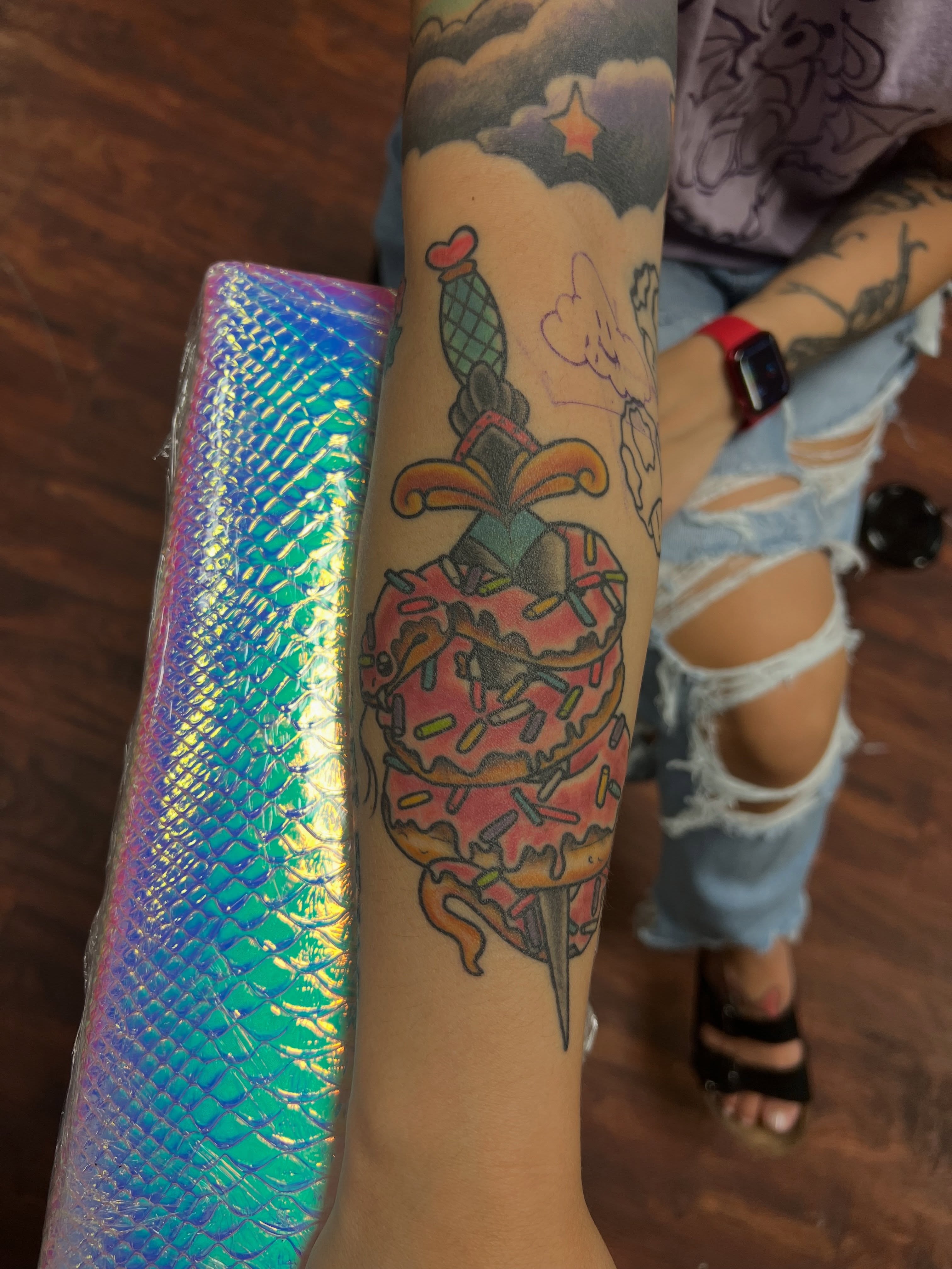 Tattoo by @itsglitter — new_school