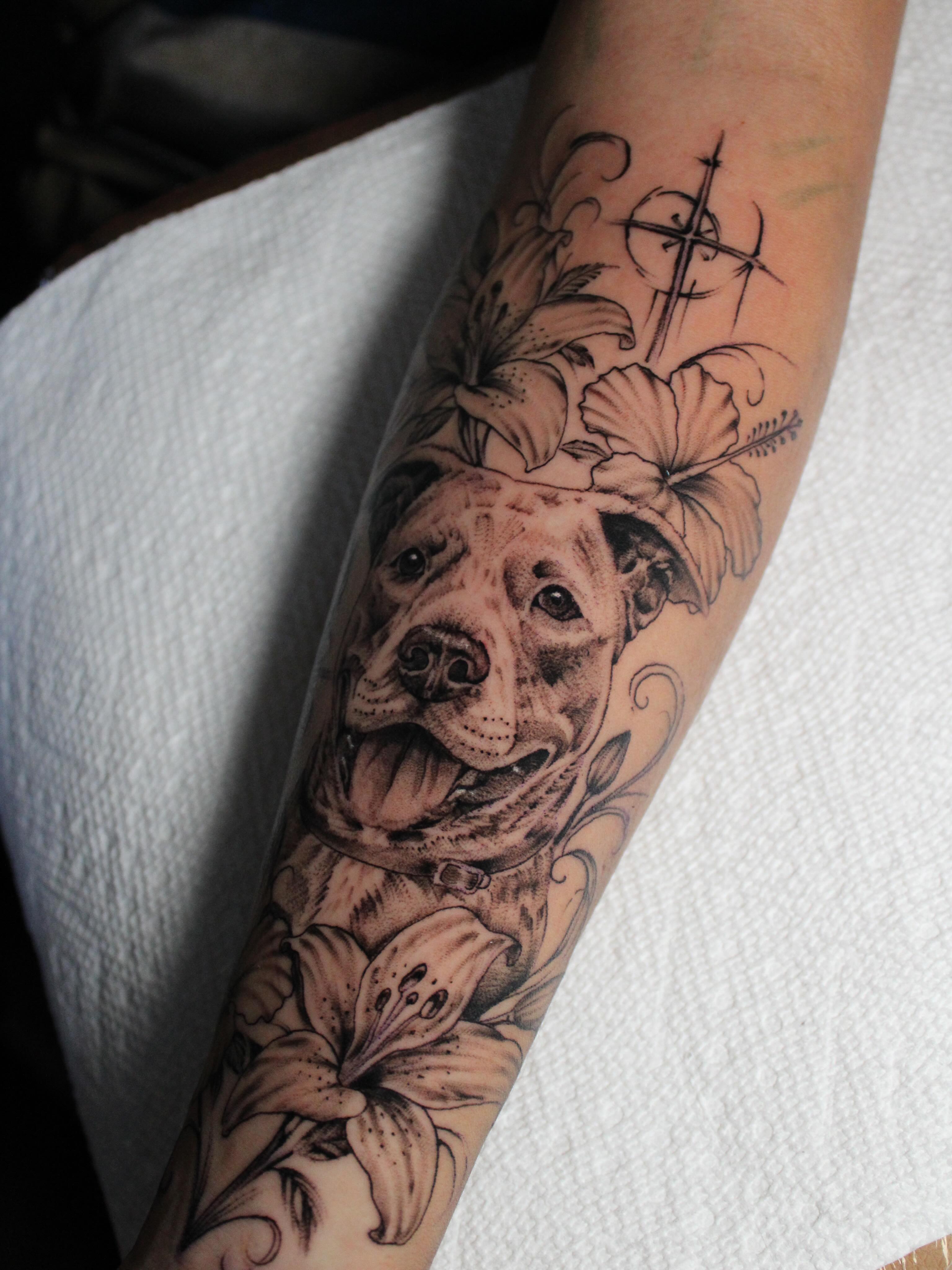 Tattoo by @dylanwalkertattoo — realism, black_and_grey