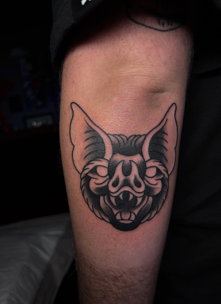 Tattoo by @gia.tattoos β american_traditional, black_and_grey
