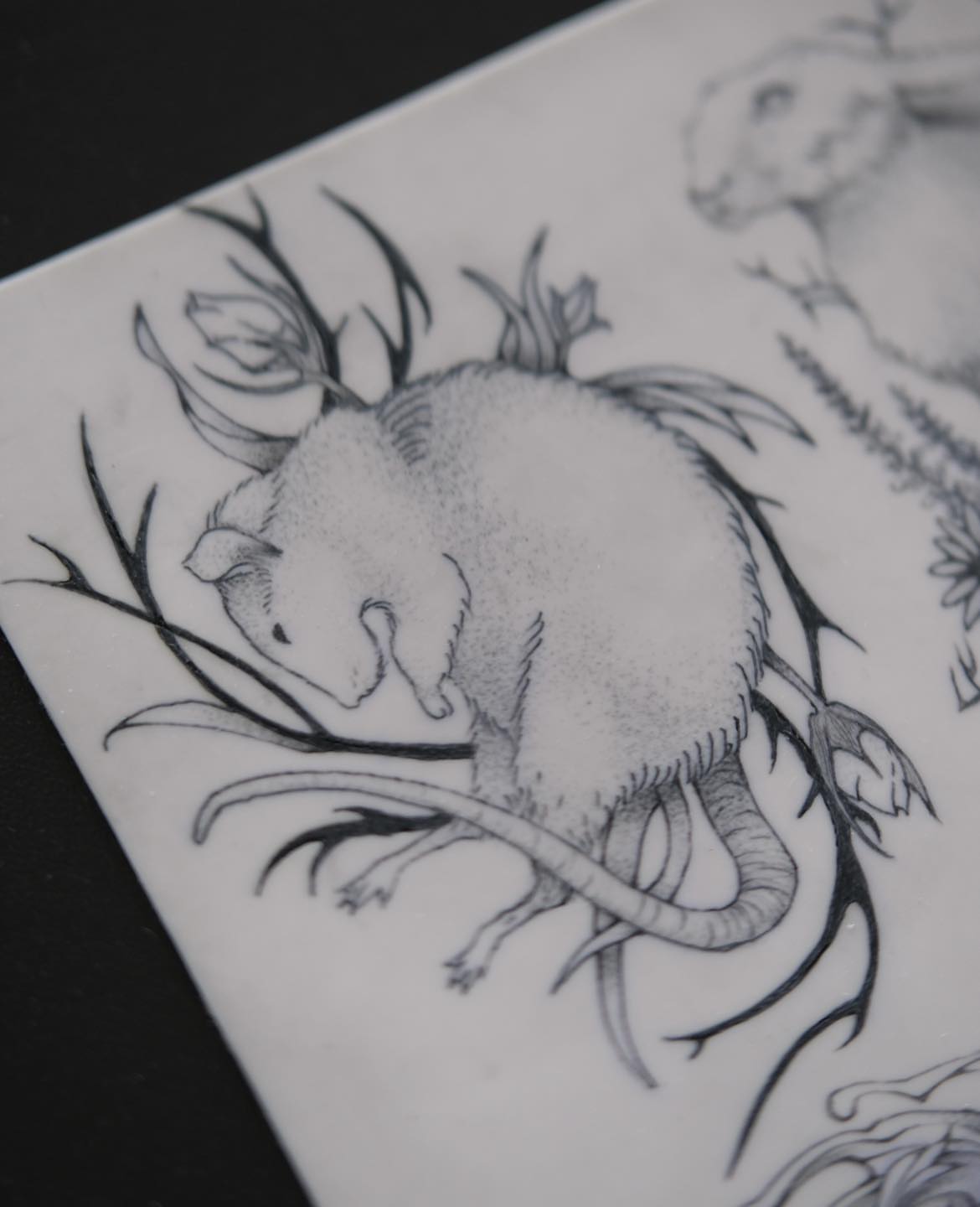 Tattoo by @moonfexx — dotwork