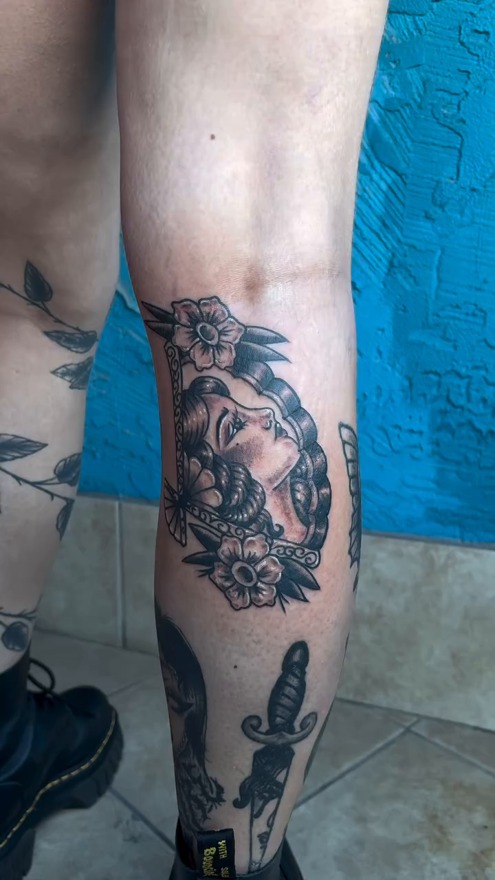 Tattoo by @goldmantattoos — neo_traditional, black_and_grey