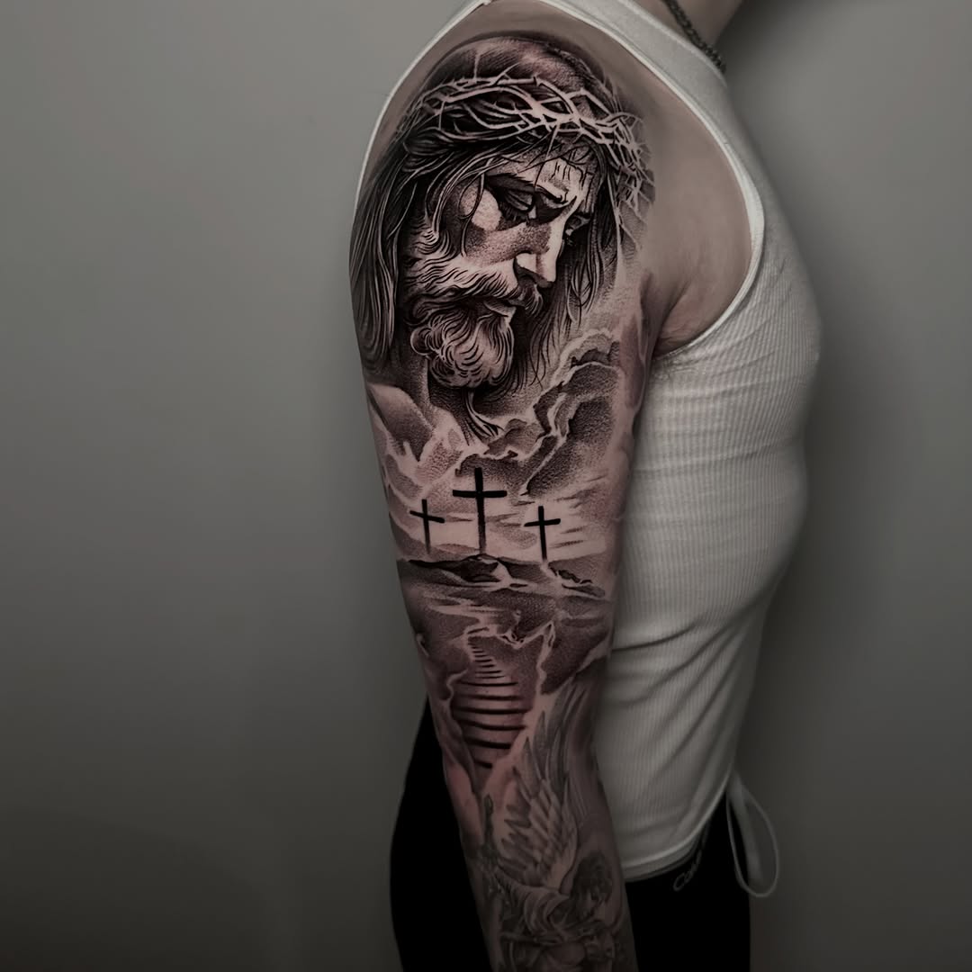 Tattoo by @rawb_tattoos — realism, black_and_grey