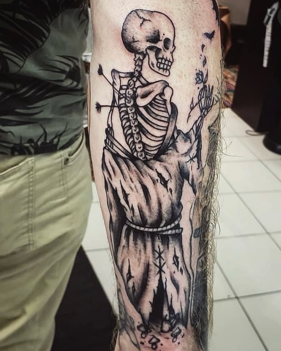 Tattoo by @samiamthesam — black_and_grey, realism