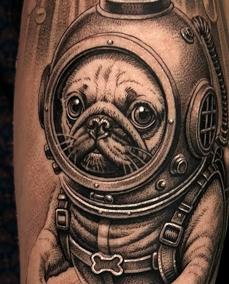 Tattoo by @mikesledz — realism, black_and_grey