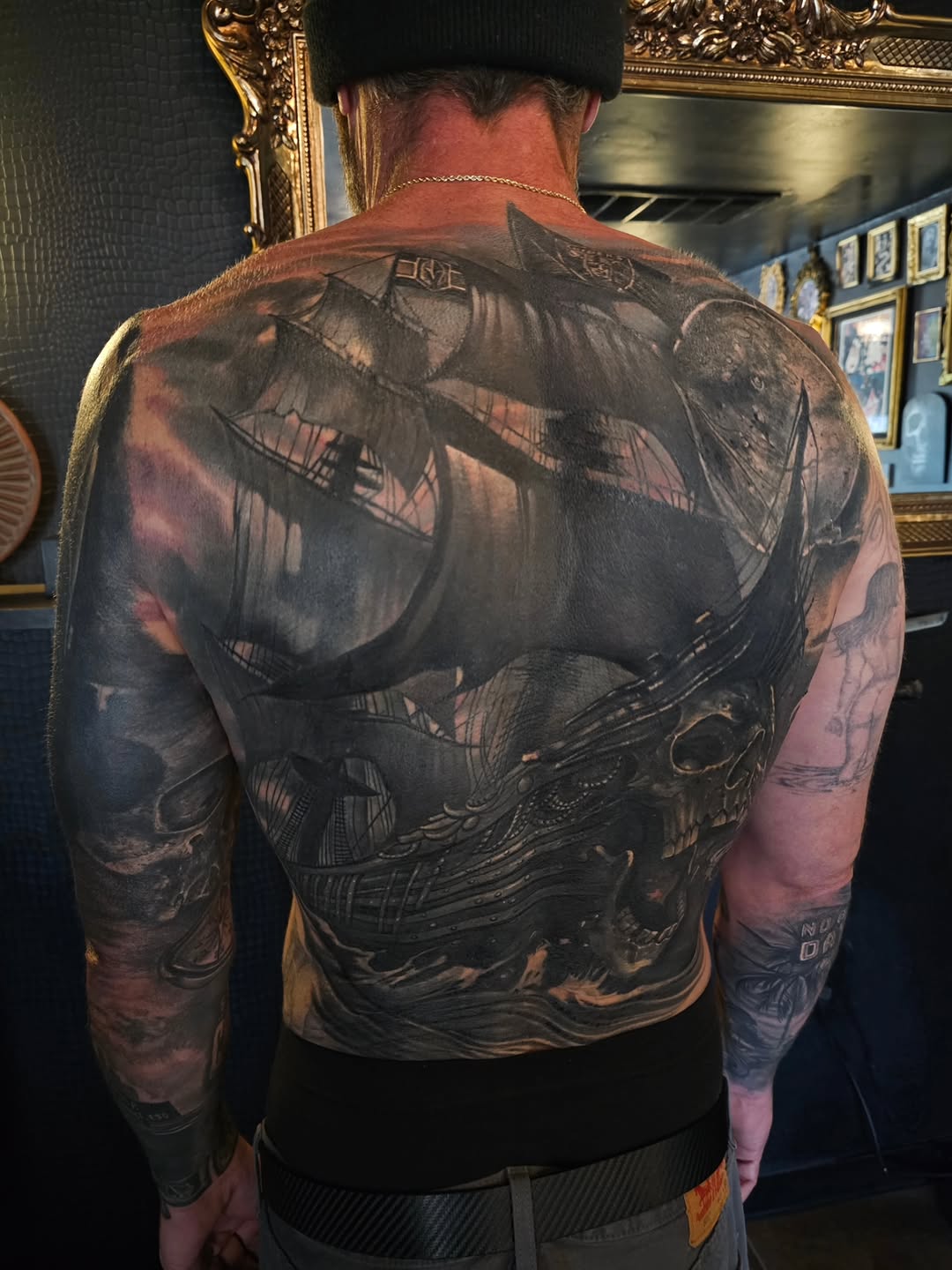 Tattoo by @lmt_customink — black_and_grey, realism