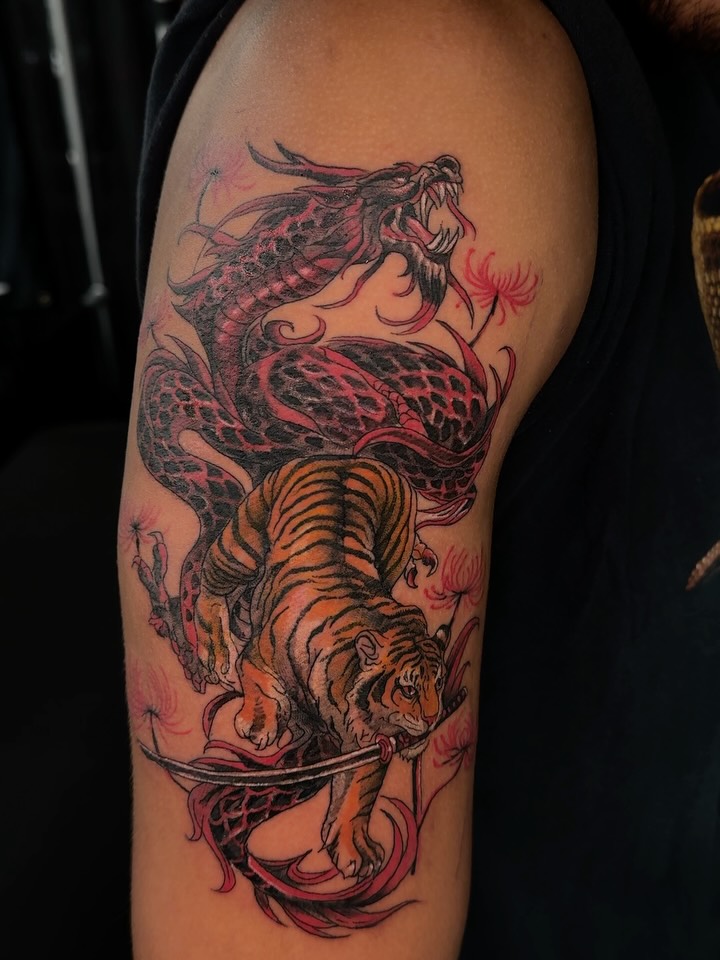 Tattoo by @dramazink — japanese_irezumi, realism