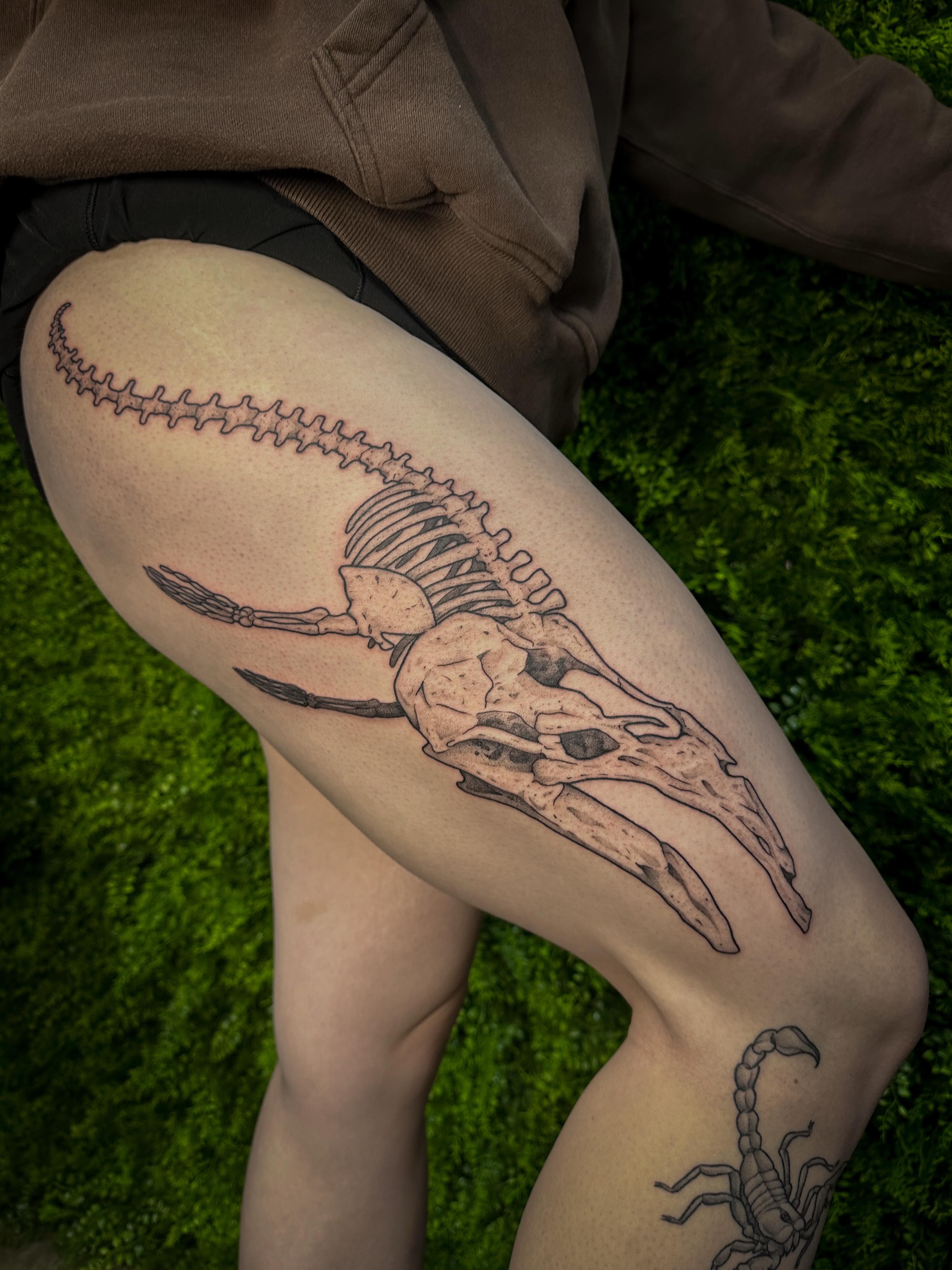 Tattoo by @rachtats โ black_and_grey